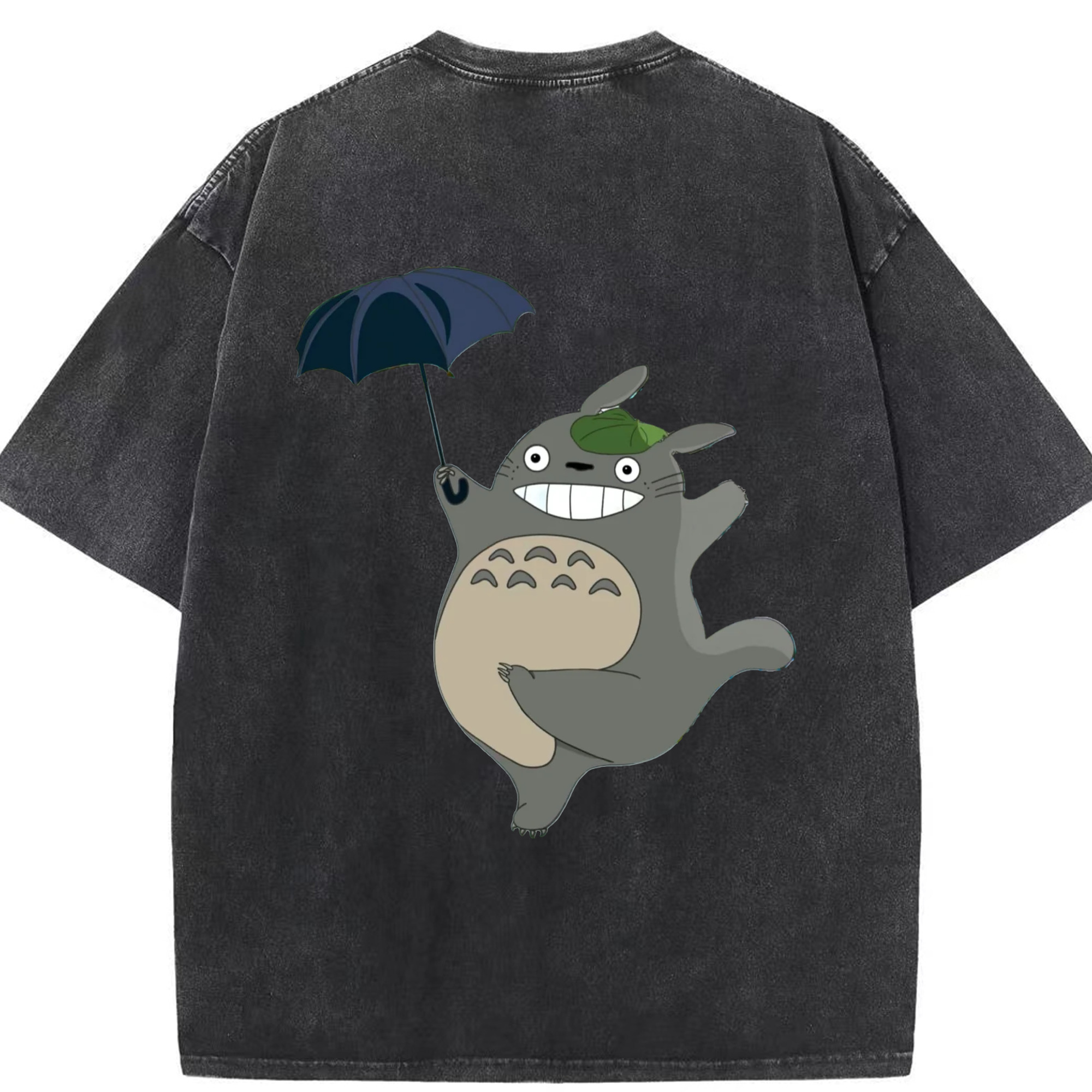 （画像用） となりのトトロ 草壁メイ 草壁サツキ My Neighbor Totoro Satsuki Kusakabe Mei Kusakabe 綿100% ヴィンテージ風 半袖Tシャツ（背面プリント）