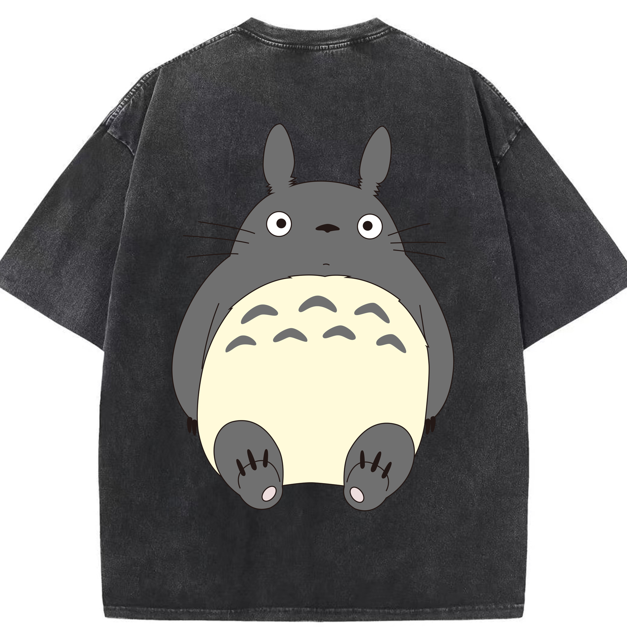 （画像用） となりのトトロ 草壁メイ 草壁サツキ My Neighbor Totoro Satsuki Kusakabe Mei Kusakabe 綿100% ヴィンテージ風 半袖Tシャツ（背面プリント）