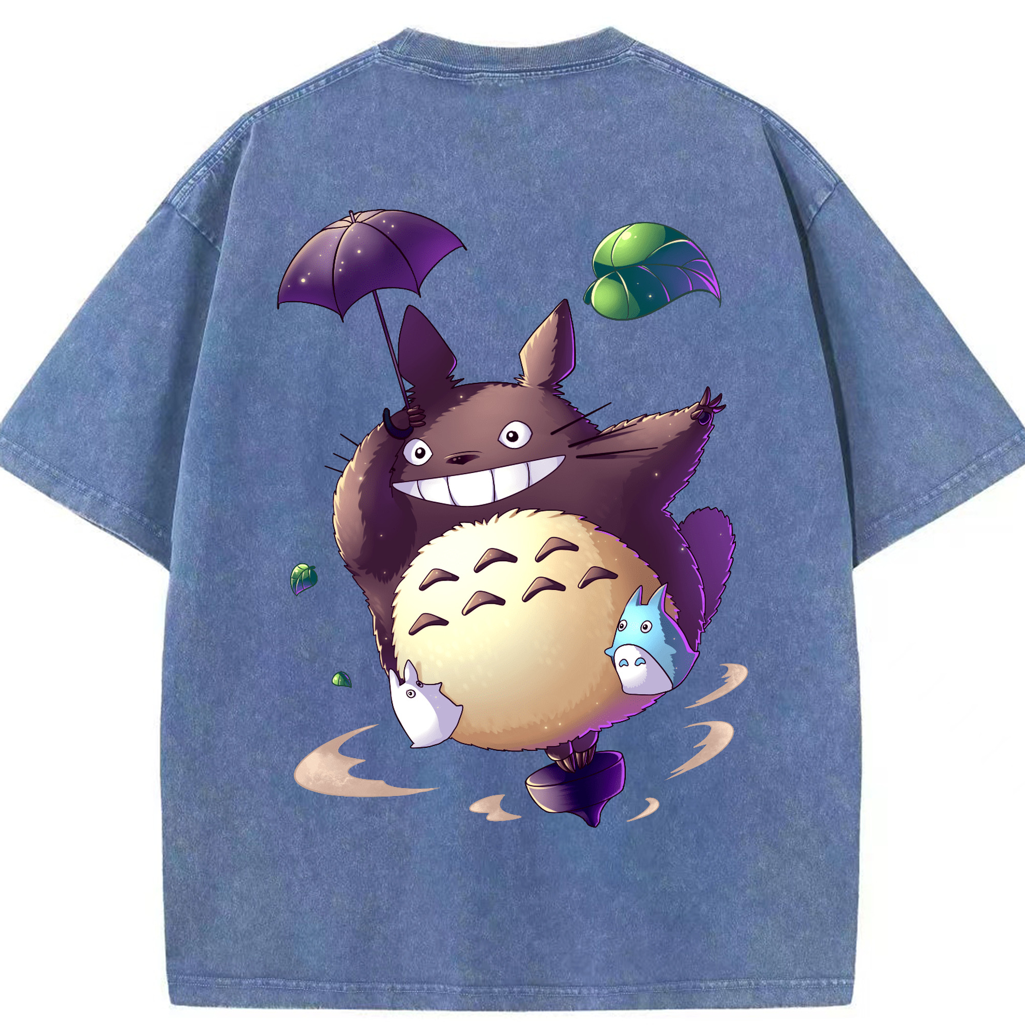 （画像用） となりのトトロ 草壁メイ 草壁サツキ My Neighbor Totoro Satsuki Kusakabe Mei Kusakabe 綿100% ヴィンテージ風 半袖Tシャツ（背面プリント）