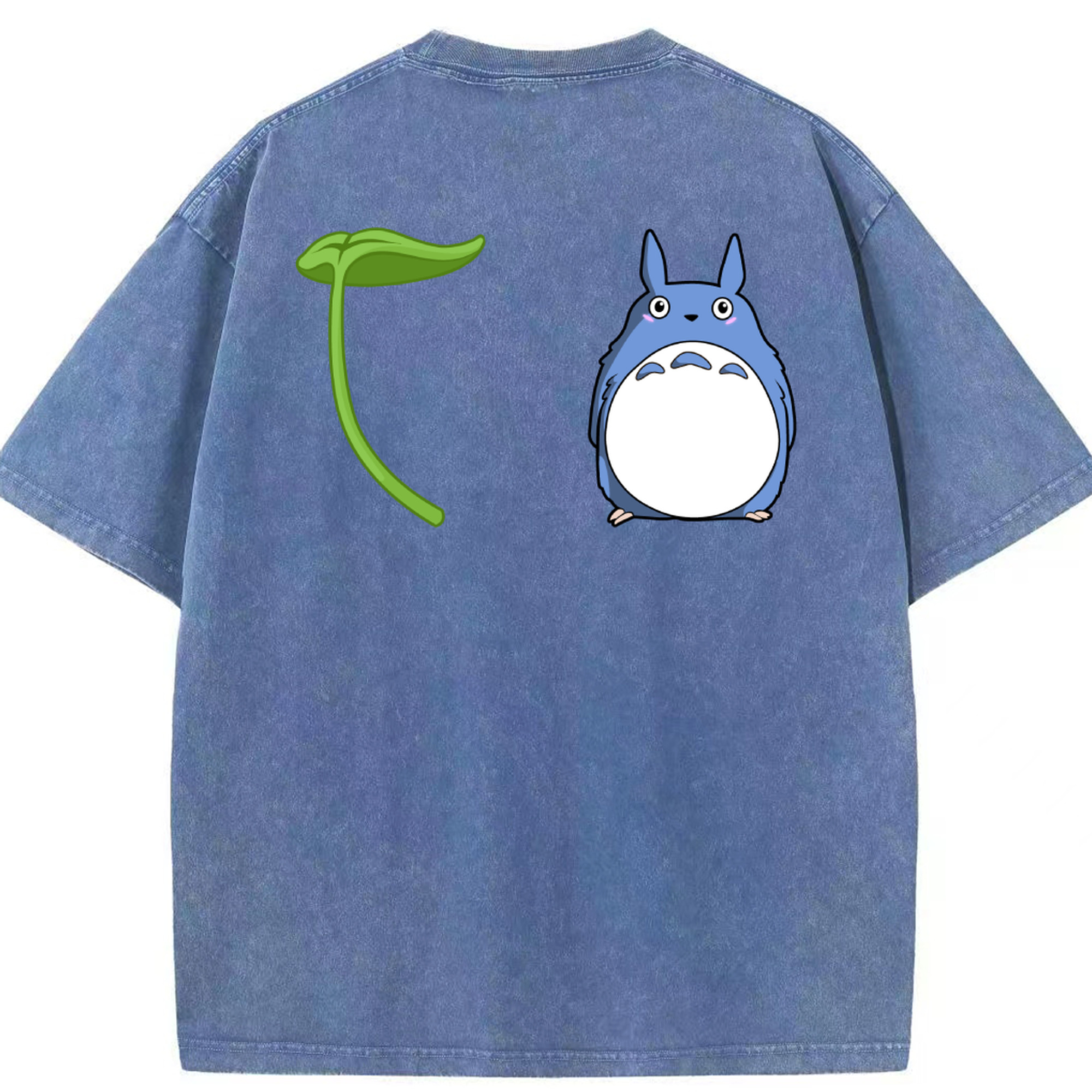（画像用） となりのトトロ 草壁メイ 草壁サツキ My Neighbor Totoro Satsuki Kusakabe Mei Kusakabe 綿100% ヴィンテージ風 半袖Tシャツ（背面プリント）