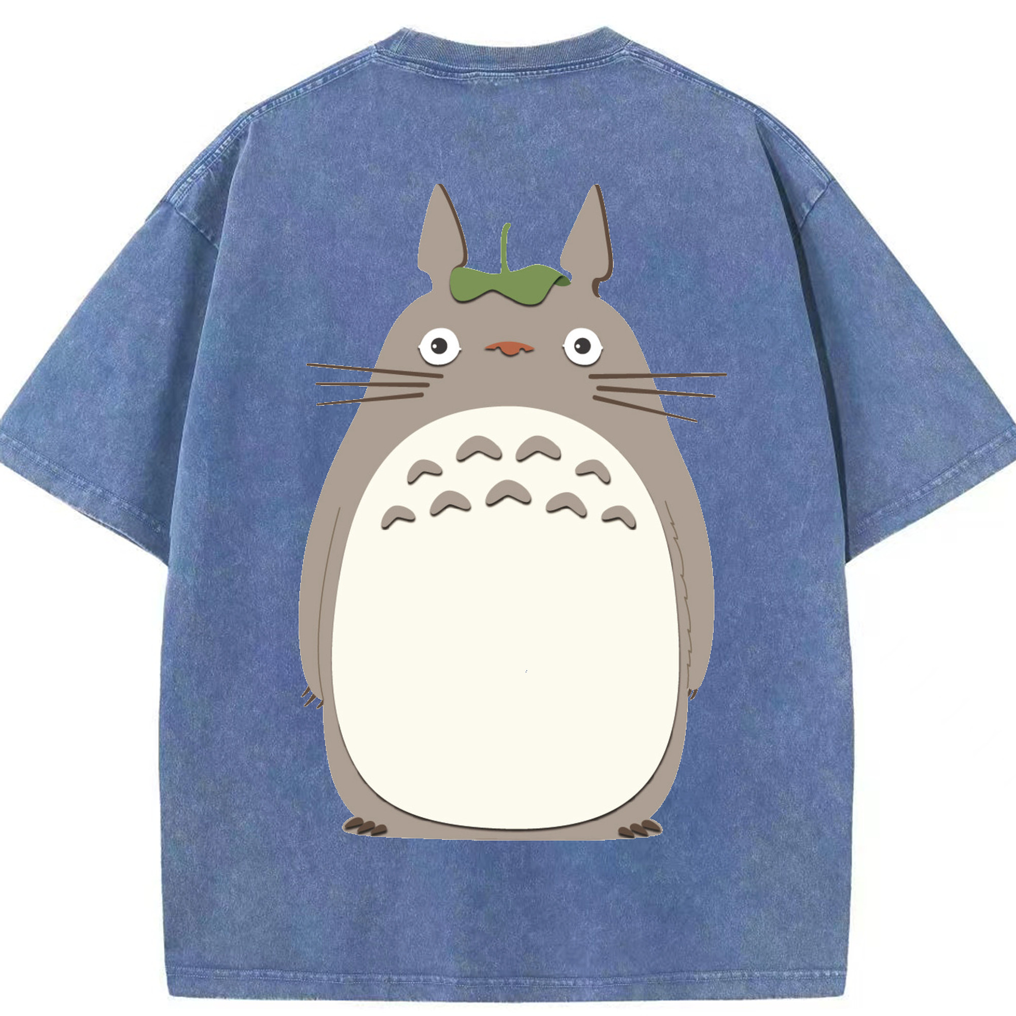 （画像用） となりのトトロ 草壁メイ 草壁サツキ My Neighbor Totoro Satsuki Kusakabe Mei Kusakabe 綿100% ヴィンテージ風 半袖Tシャツ（背面プリント）