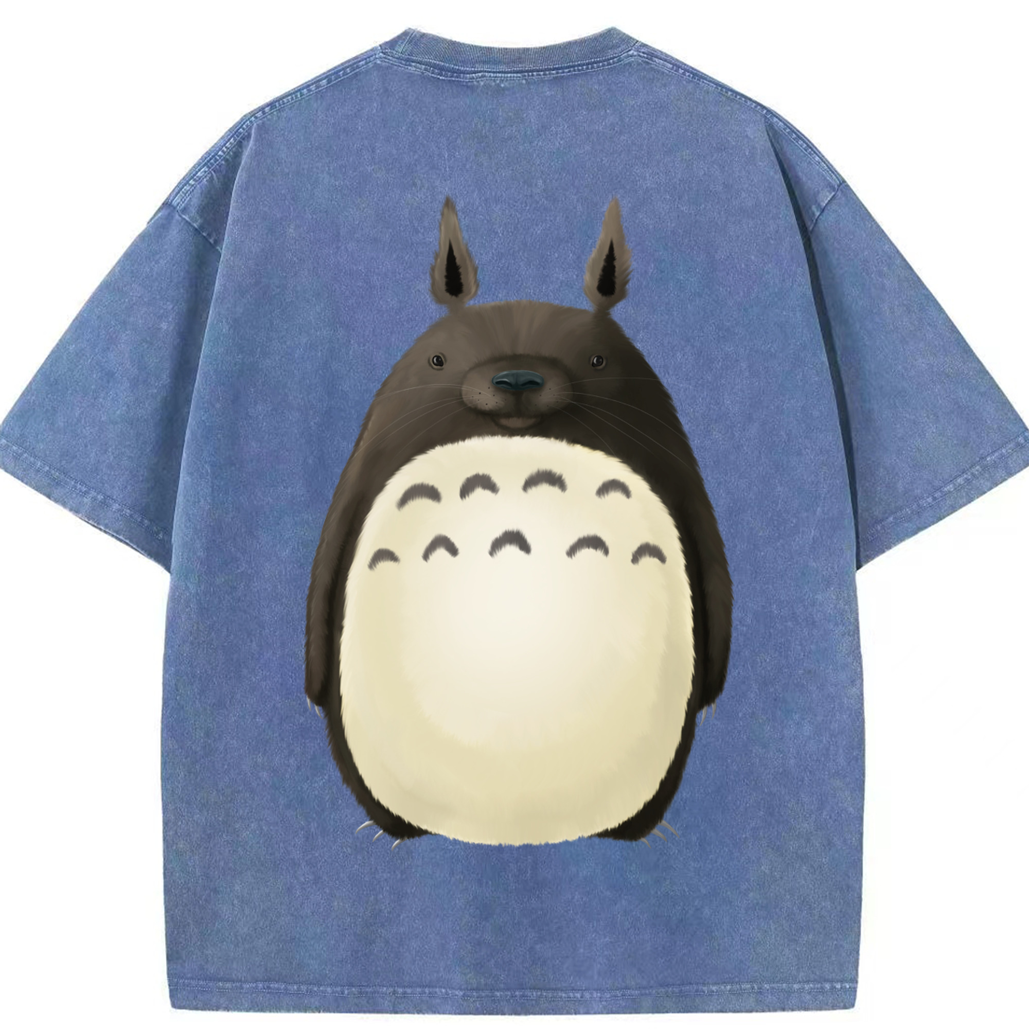 （画像用） となりのトトロ 草壁メイ 草壁サツキ My Neighbor Totoro Satsuki Kusakabe Mei Kusakabe 綿100% ヴィンテージ風 半袖Tシャツ（背面プリント）
