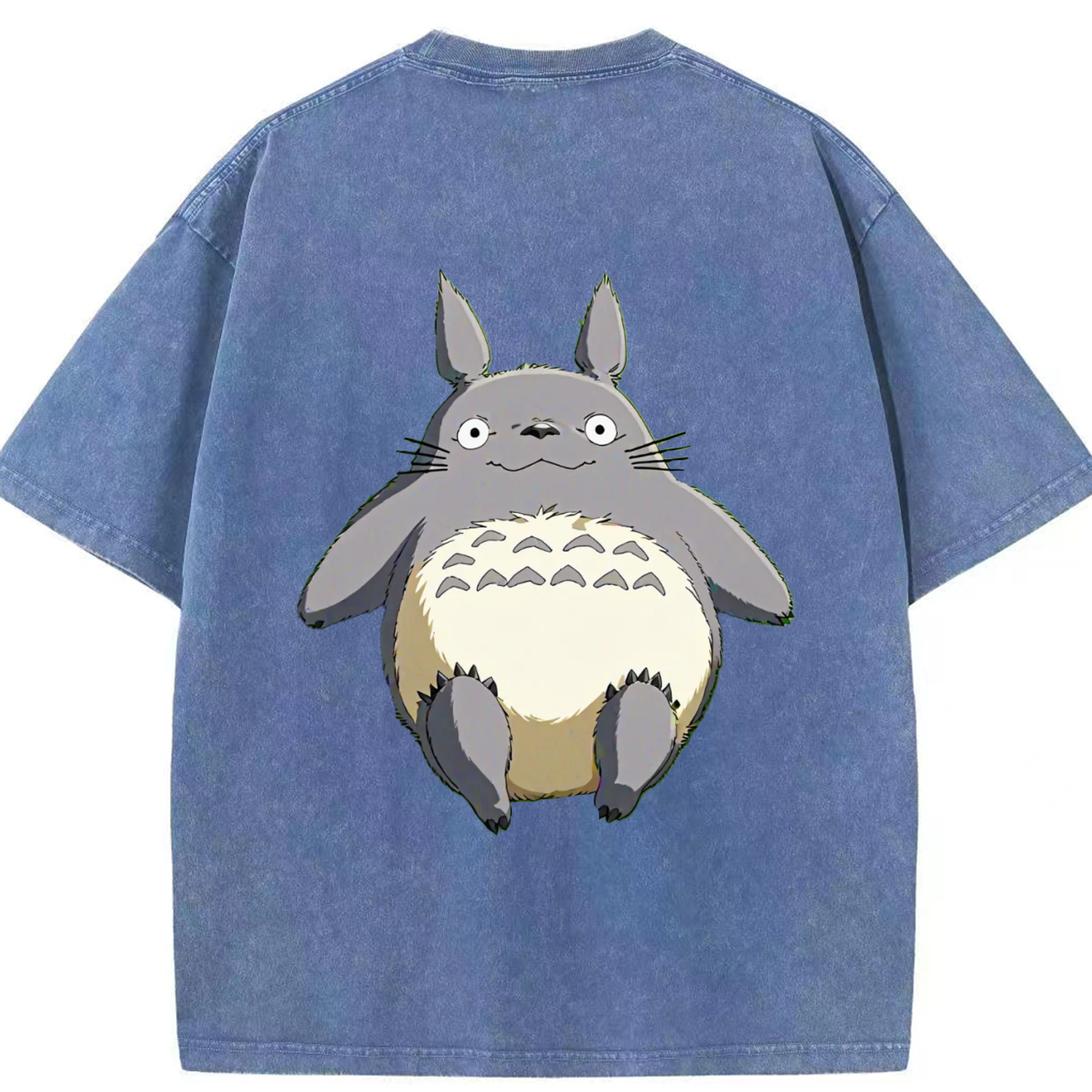 （画像用） となりのトトロ 草壁メイ 草壁サツキ My Neighbor Totoro Satsuki Kusakabe Mei Kusakabe 綿100% ヴィンテージ風 半袖Tシャツ（背面プリント）