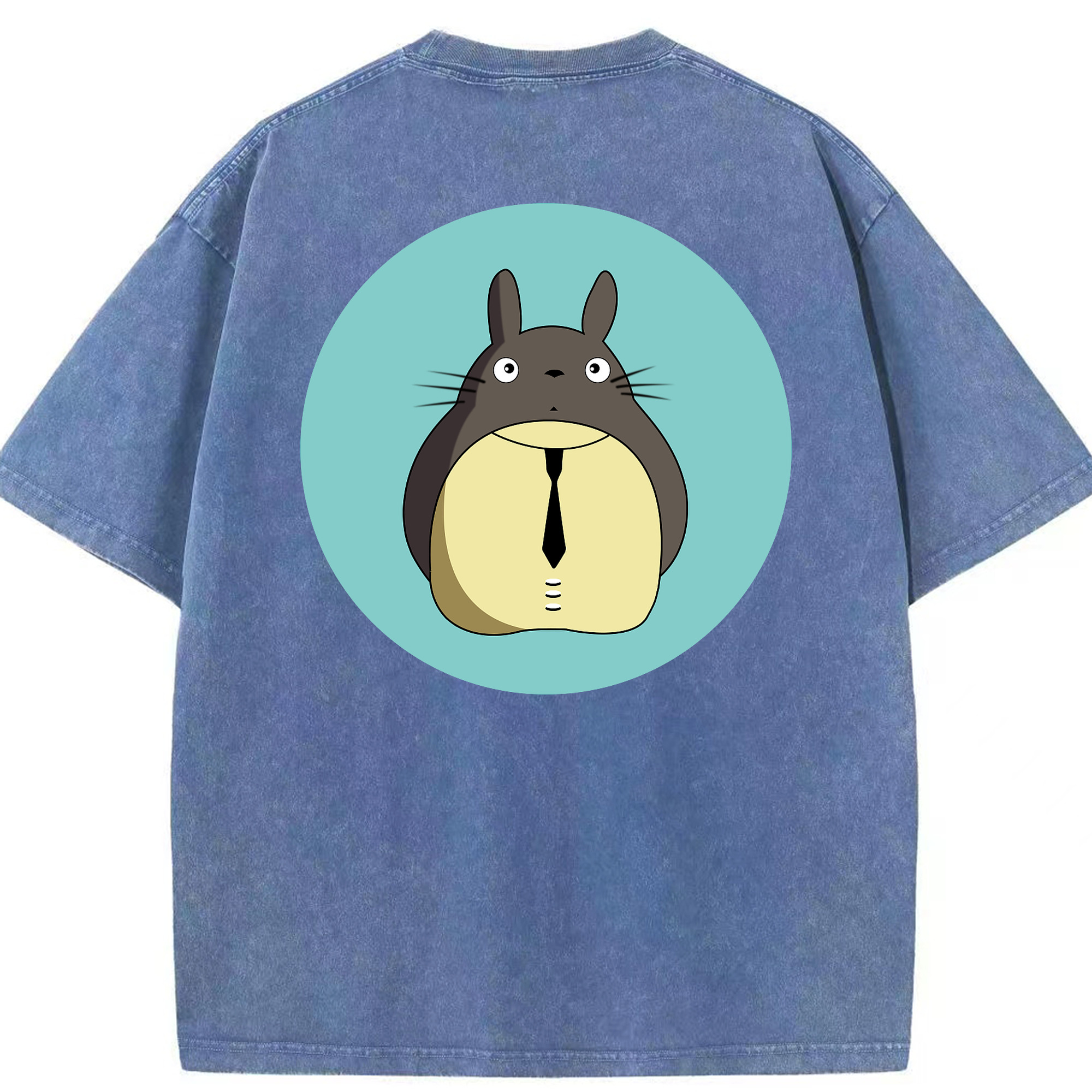 （画像用） となりのトトロ 草壁メイ 草壁サツキ My Neighbor Totoro Satsuki Kusakabe Mei Kusakabe 綿100% ヴィンテージ風 半袖Tシャツ（背面プリント）