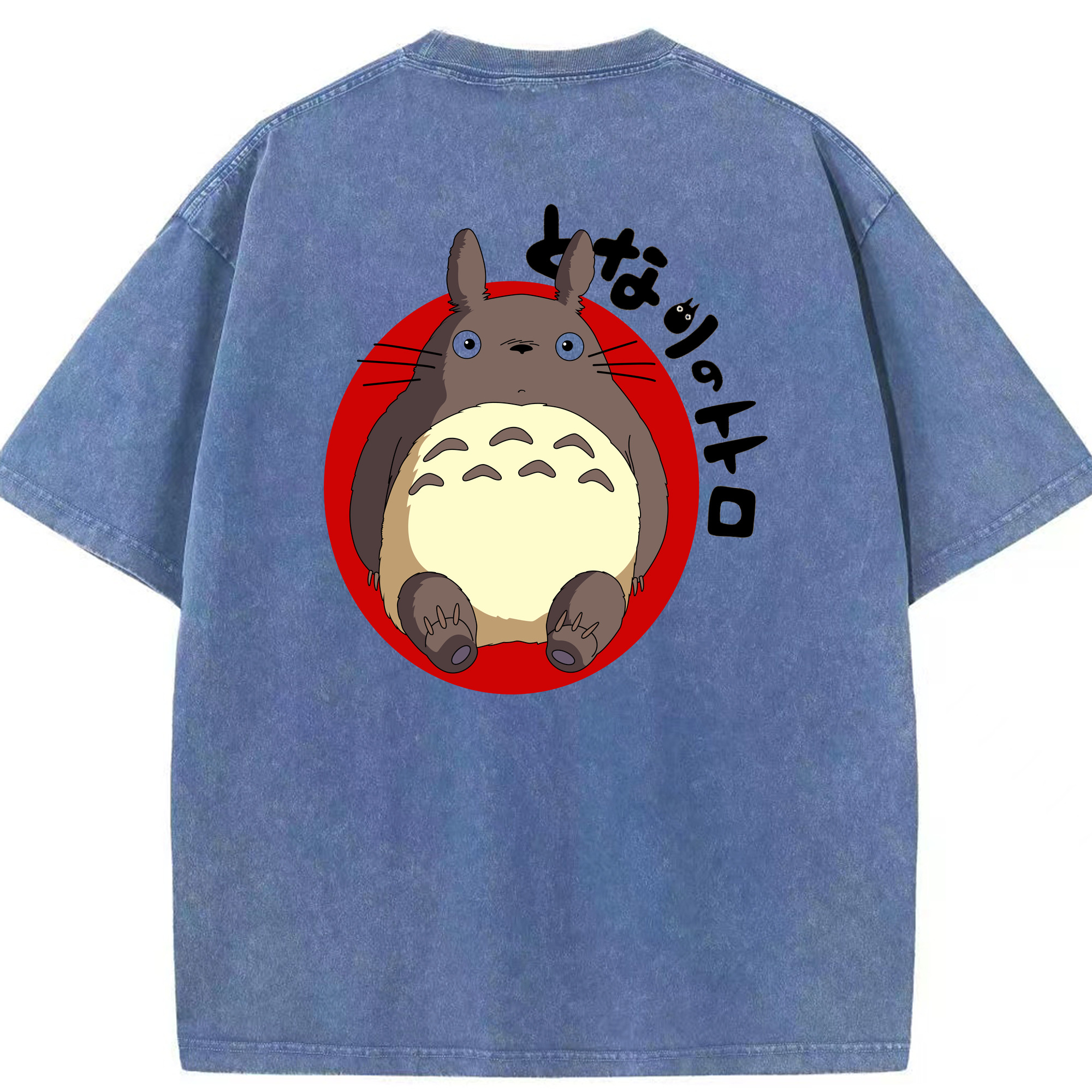 （画像用） となりのトトロ 草壁メイ 草壁サツキ My Neighbor Totoro Satsuki Kusakabe Mei Kusakabe 綿100% ヴィンテージ風 半袖Tシャツ（背面プリント）