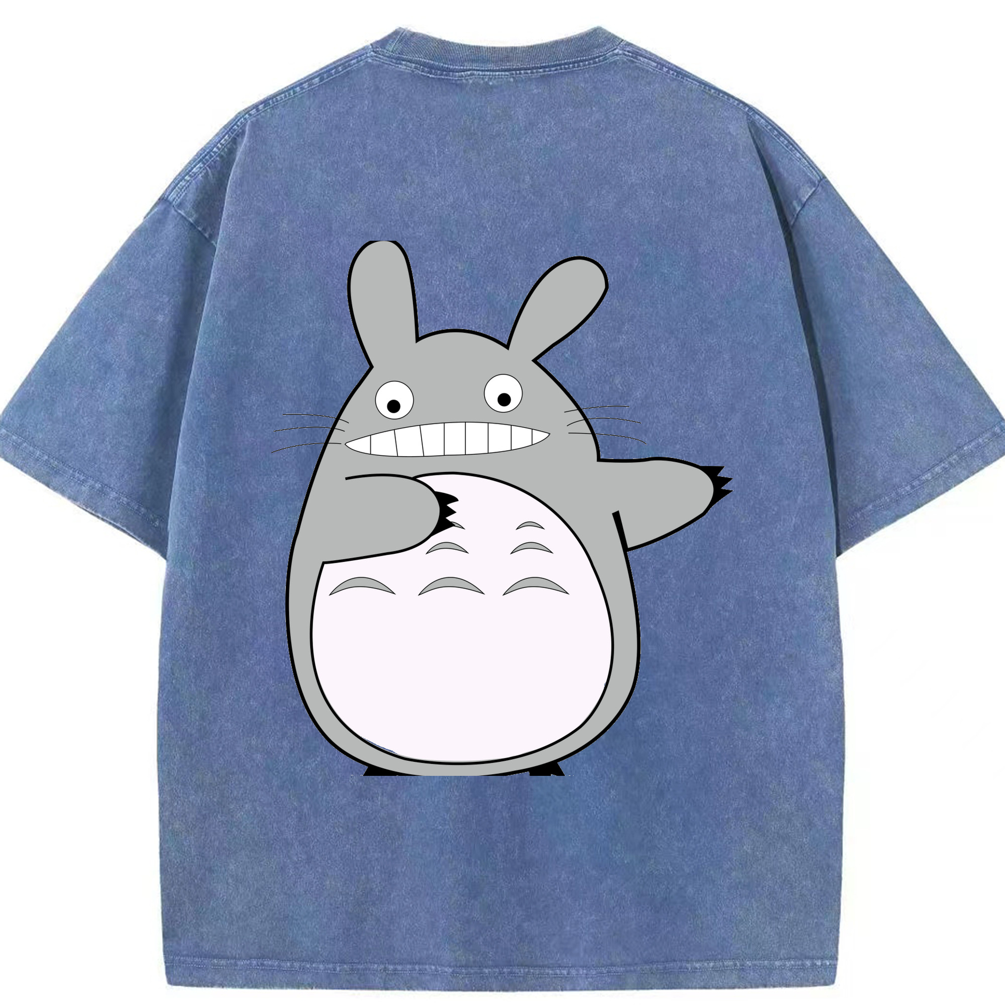 （画像用） となりのトトロ 草壁メイ 草壁サツキ My Neighbor Totoro Satsuki Kusakabe Mei Kusakabe 綿100% ヴィンテージ風 半袖Tシャツ（背面プリント）