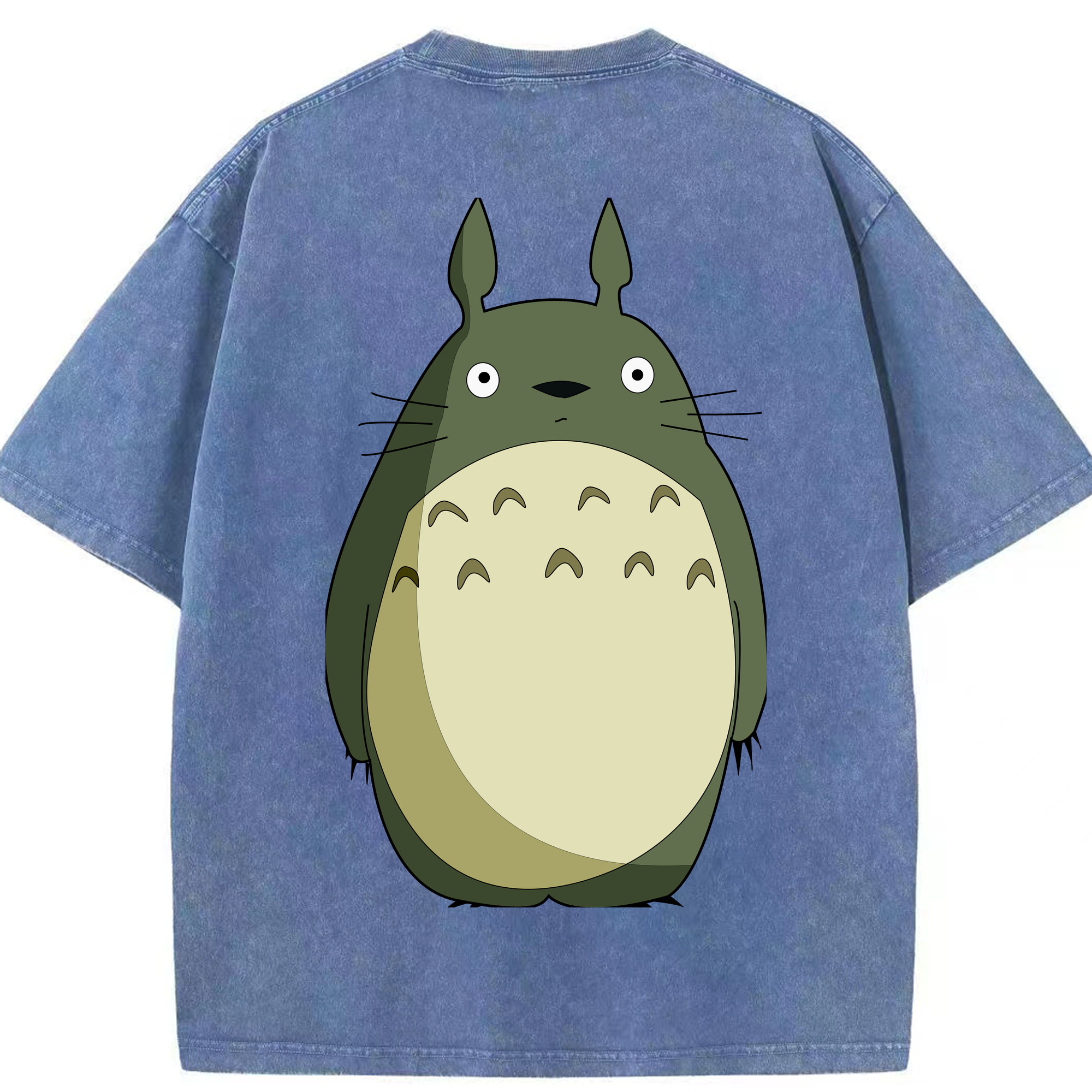 （画像用） となりのトトロ 草壁メイ 草壁サツキ My Neighbor Totoro Satsuki Kusakabe Mei Kusakabe 綿100% ヴィンテージ風 半袖Tシャツ（背面プリント）