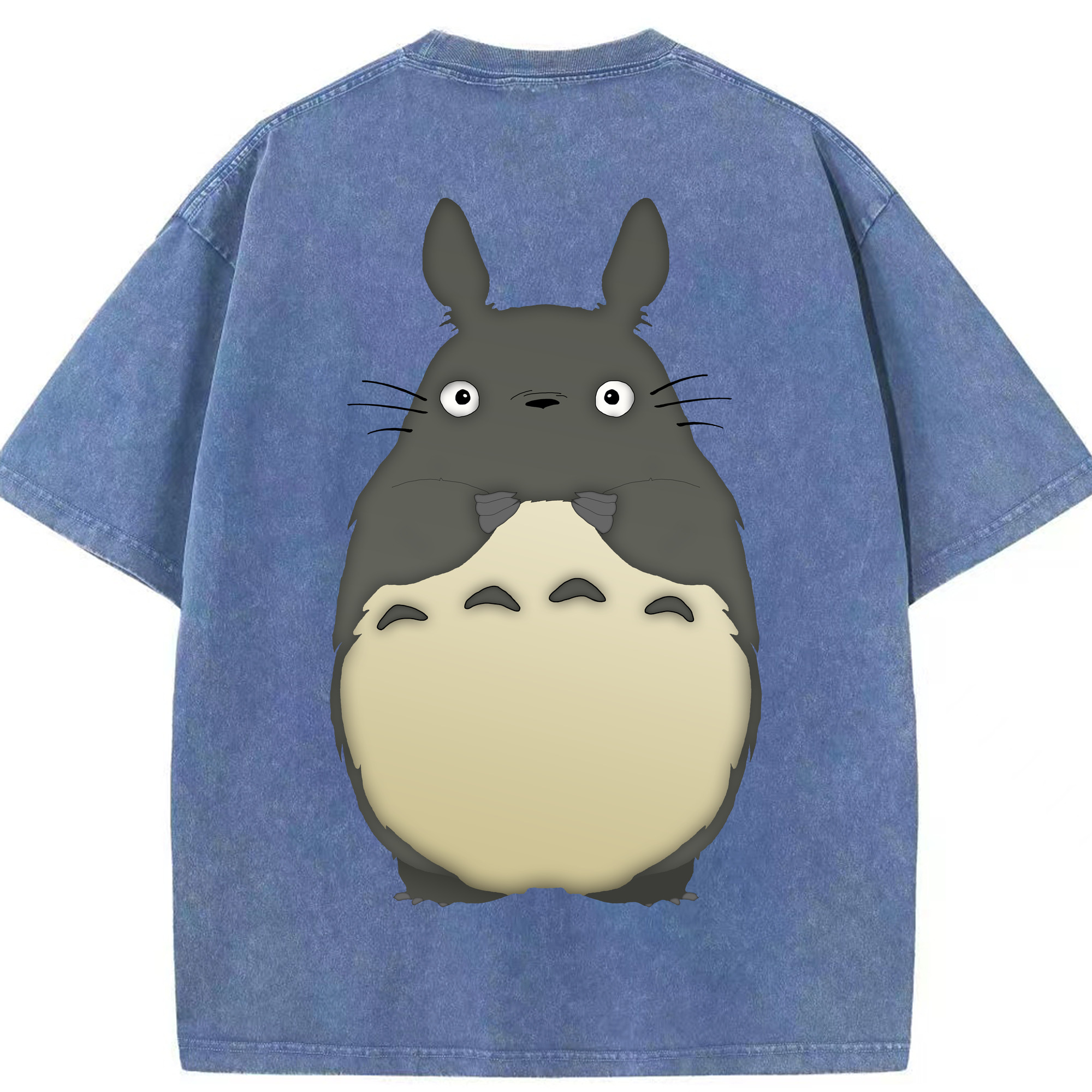 （画像用） となりのトトロ 草壁メイ 草壁サツキ My Neighbor Totoro Satsuki Kusakabe Mei Kusakabe 綿100% ヴィンテージ風 半袖Tシャツ（背面プリント）