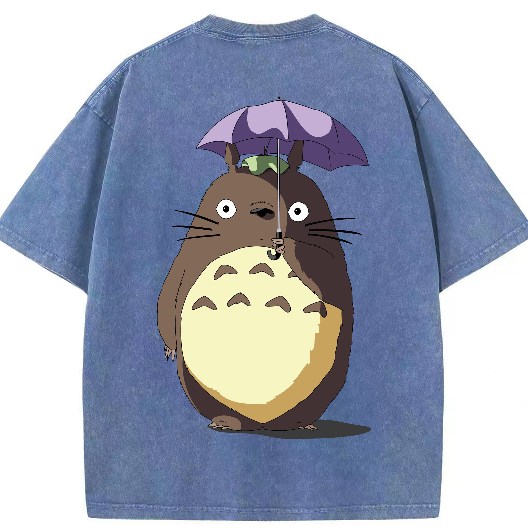 （画像用） となりのトトロ 草壁メイ 草壁サツキ My Neighbor Totoro Satsuki Kusakabe Mei Kusakabe 綿100% ヴィンテージ風 半袖Tシャツ（背面プリント）
