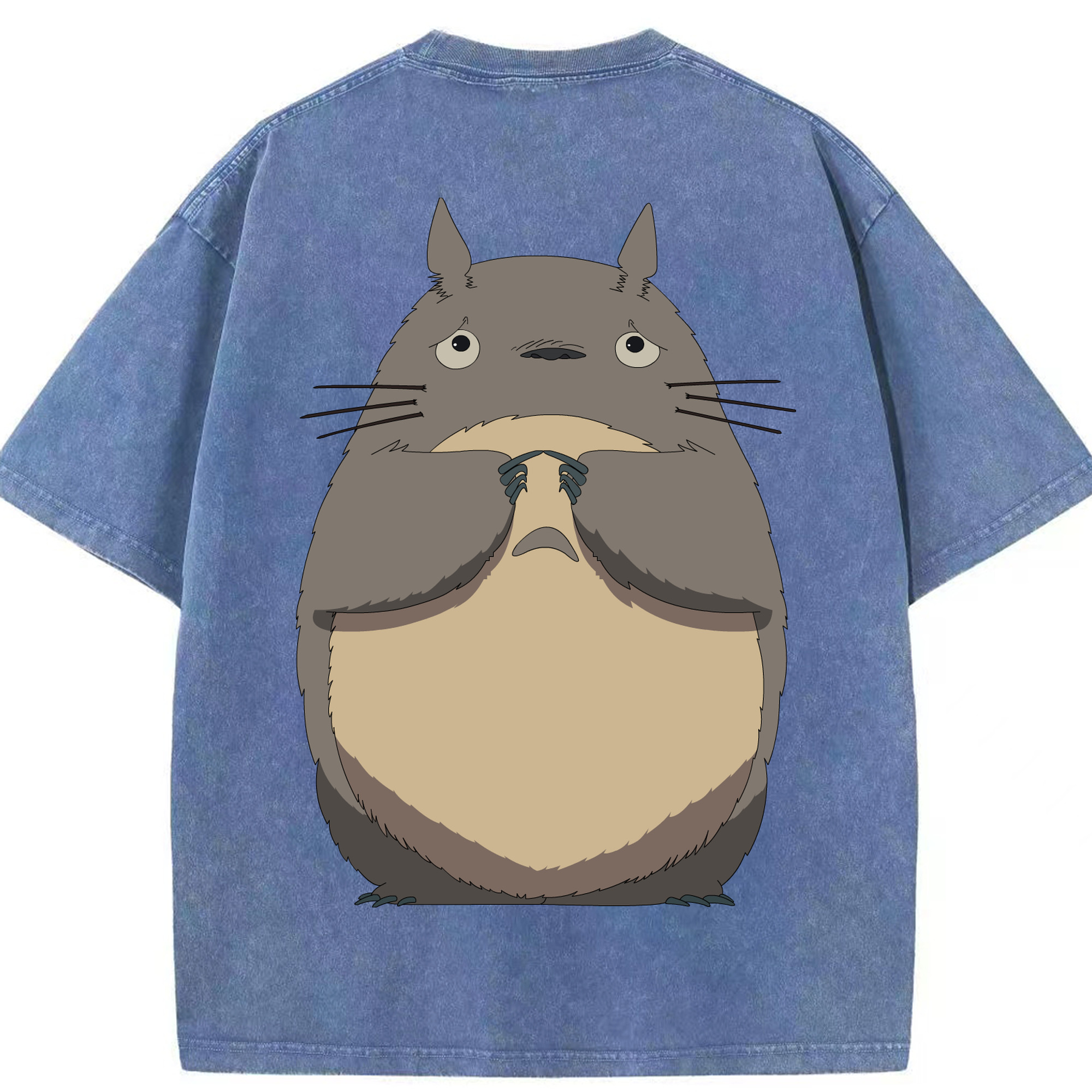 （画像用） となりのトトロ 草壁メイ 草壁サツキ My Neighbor Totoro Satsuki Kusakabe Mei Kusakabe 綿100% ヴィンテージ風 半袖Tシャツ（背面プリント）