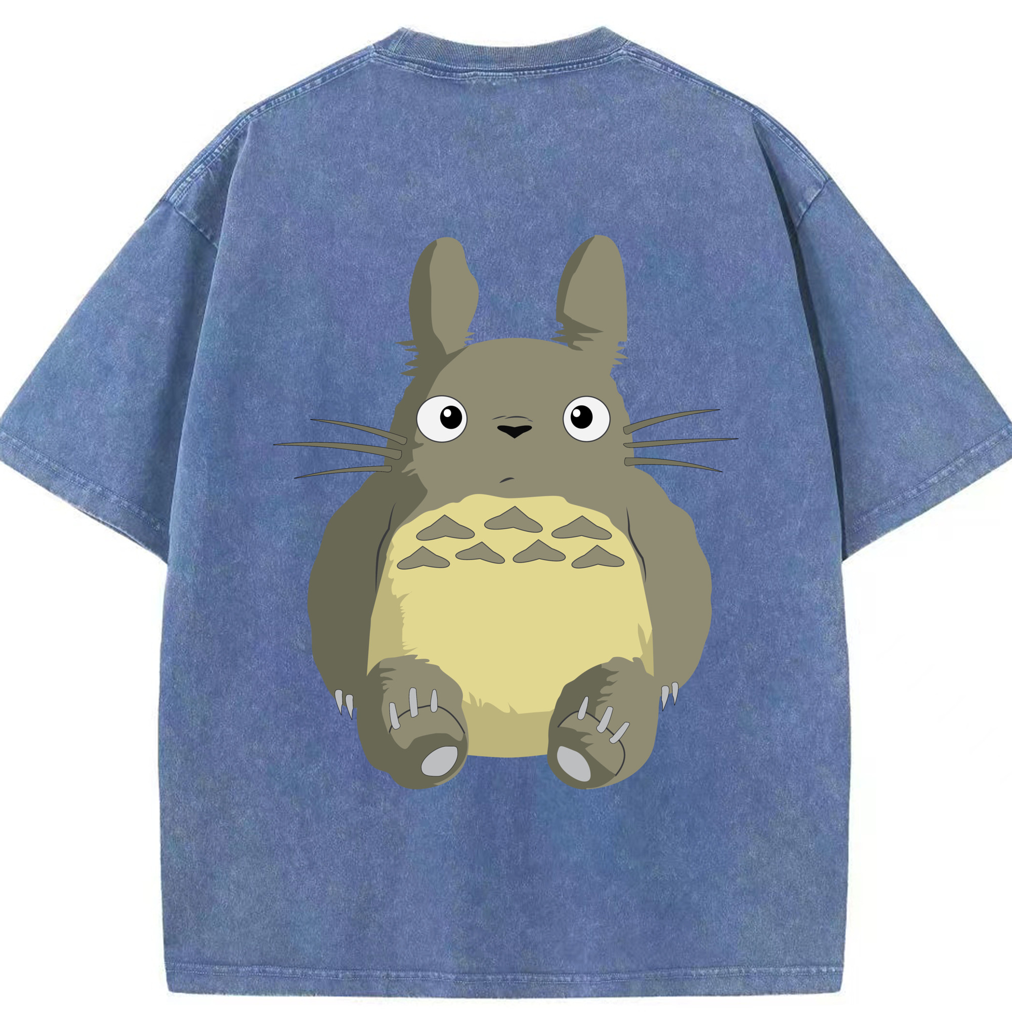 （画像用） となりのトトロ 草壁メイ 草壁サツキ My Neighbor Totoro Satsuki Kusakabe Mei Kusakabe 綿100% ヴィンテージ風 半袖Tシャツ（背面プリント）