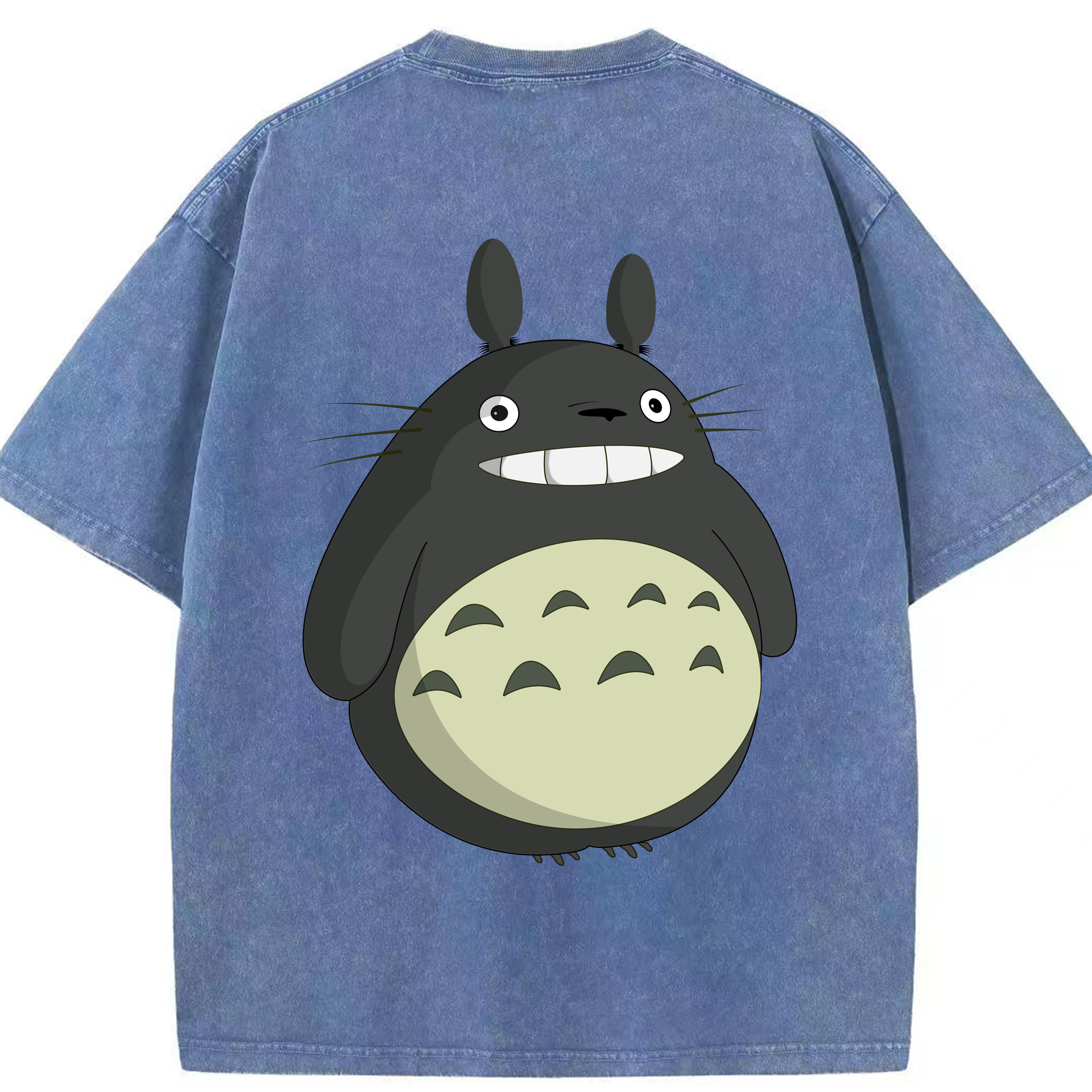 （画像用） となりのトトロ 草壁メイ 草壁サツキ My Neighbor Totoro Satsuki Kusakabe Mei Kusakabe 綿100% ヴィンテージ風 半袖Tシャツ（背面プリント）