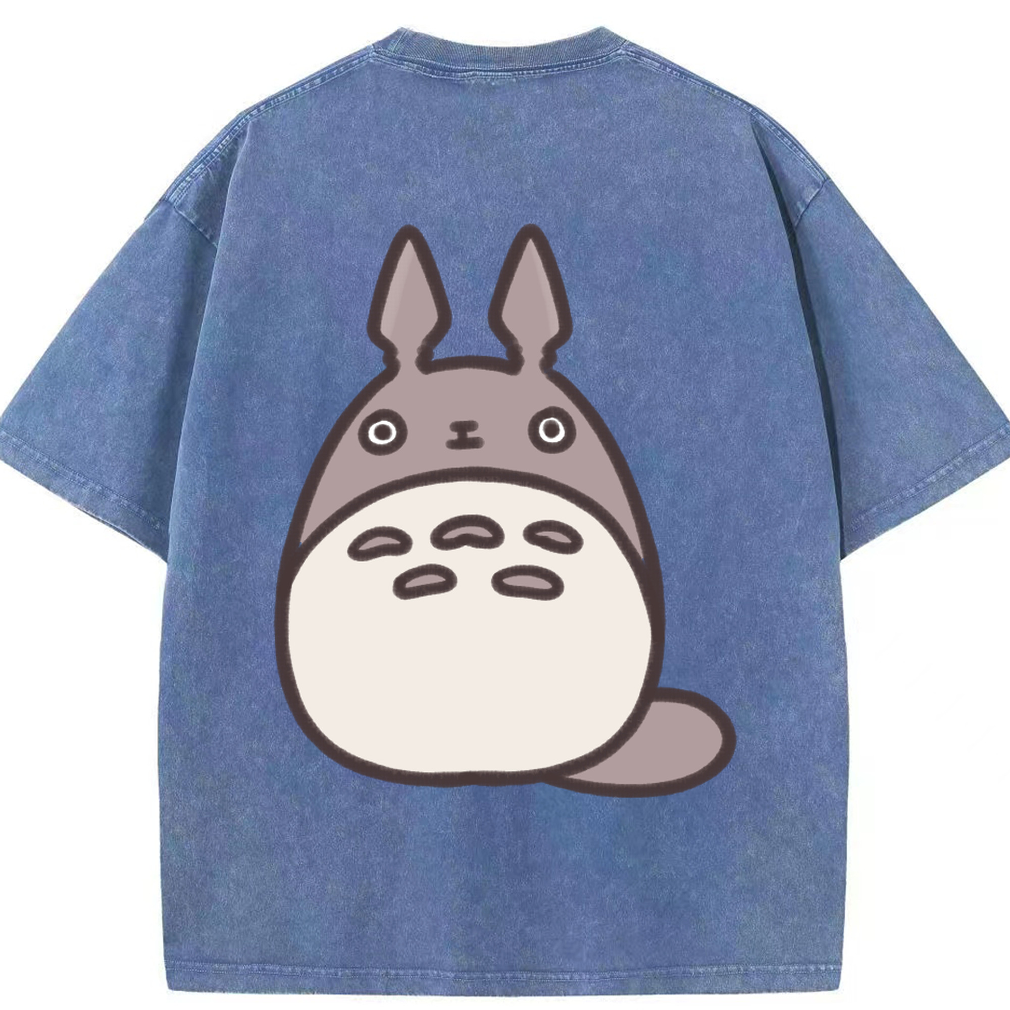 （画像用） となりのトトロ 草壁メイ 草壁サツキ My Neighbor Totoro Satsuki Kusakabe Mei Kusakabe 綿100% ヴィンテージ風 半袖Tシャツ（背面プリント）