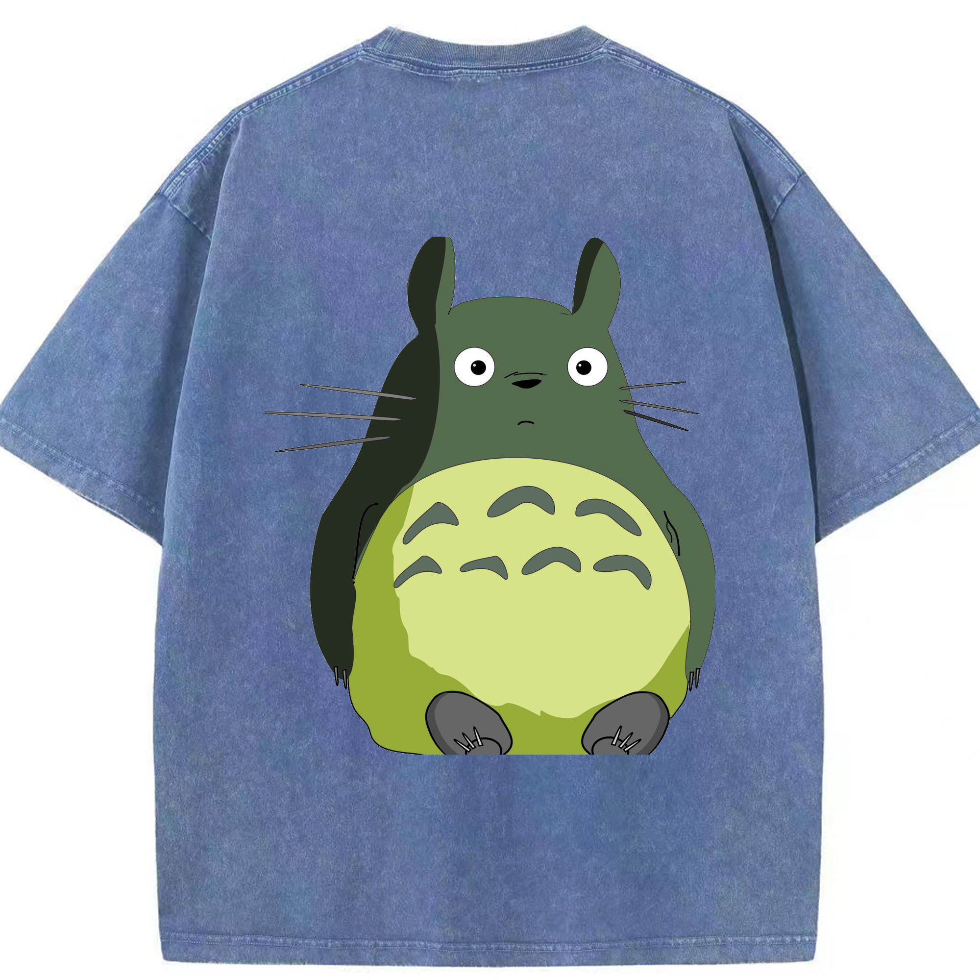 （画像用） となりのトトロ 草壁メイ 草壁サツキ My Neighbor Totoro Satsuki Kusakabe Mei Kusakabe 綿100% ヴィンテージ風 半袖Tシャツ（背面プリント）