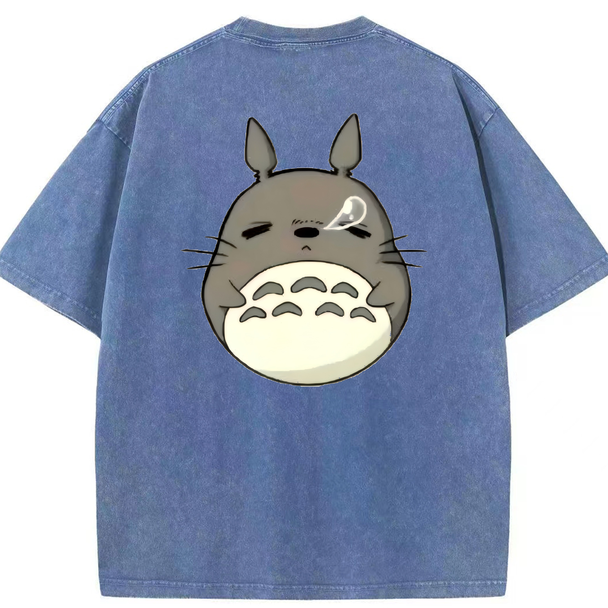 （画像用） となりのトトロ 草壁メイ 草壁サツキ My Neighbor Totoro Satsuki Kusakabe Mei Kusakabe 綿100% ヴィンテージ風 半袖Tシャツ（背面プリント）