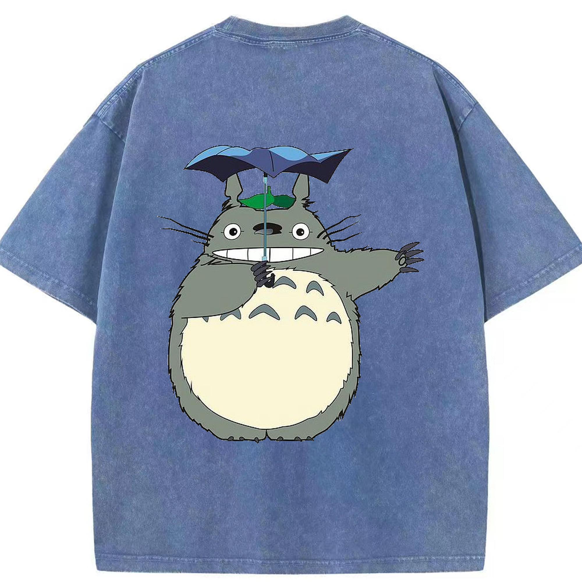 （画像用） となりのトトロ 草壁メイ 草壁サツキ My Neighbor Totoro Satsuki Kusakabe Mei Kusakabe 綿100% ヴィンテージ風 半袖Tシャツ（背面プリント）