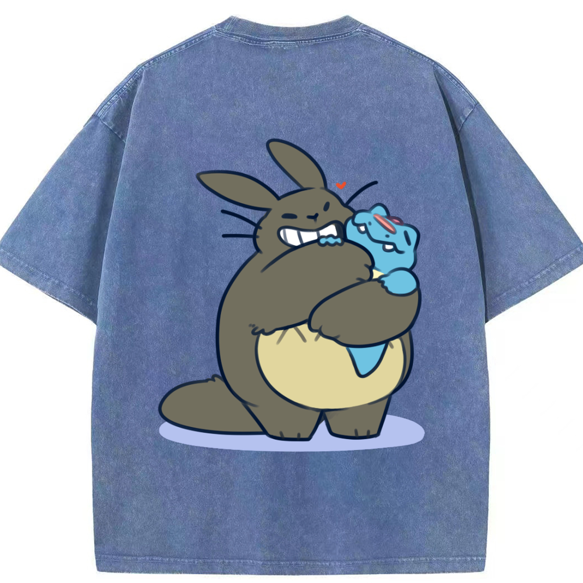 （画像用） となりのトトロ 草壁メイ 草壁サツキ My Neighbor Totoro Satsuki Kusakabe Mei Kusakabe 綿100% ヴィンテージ風 半袖Tシャツ（背面プリント）