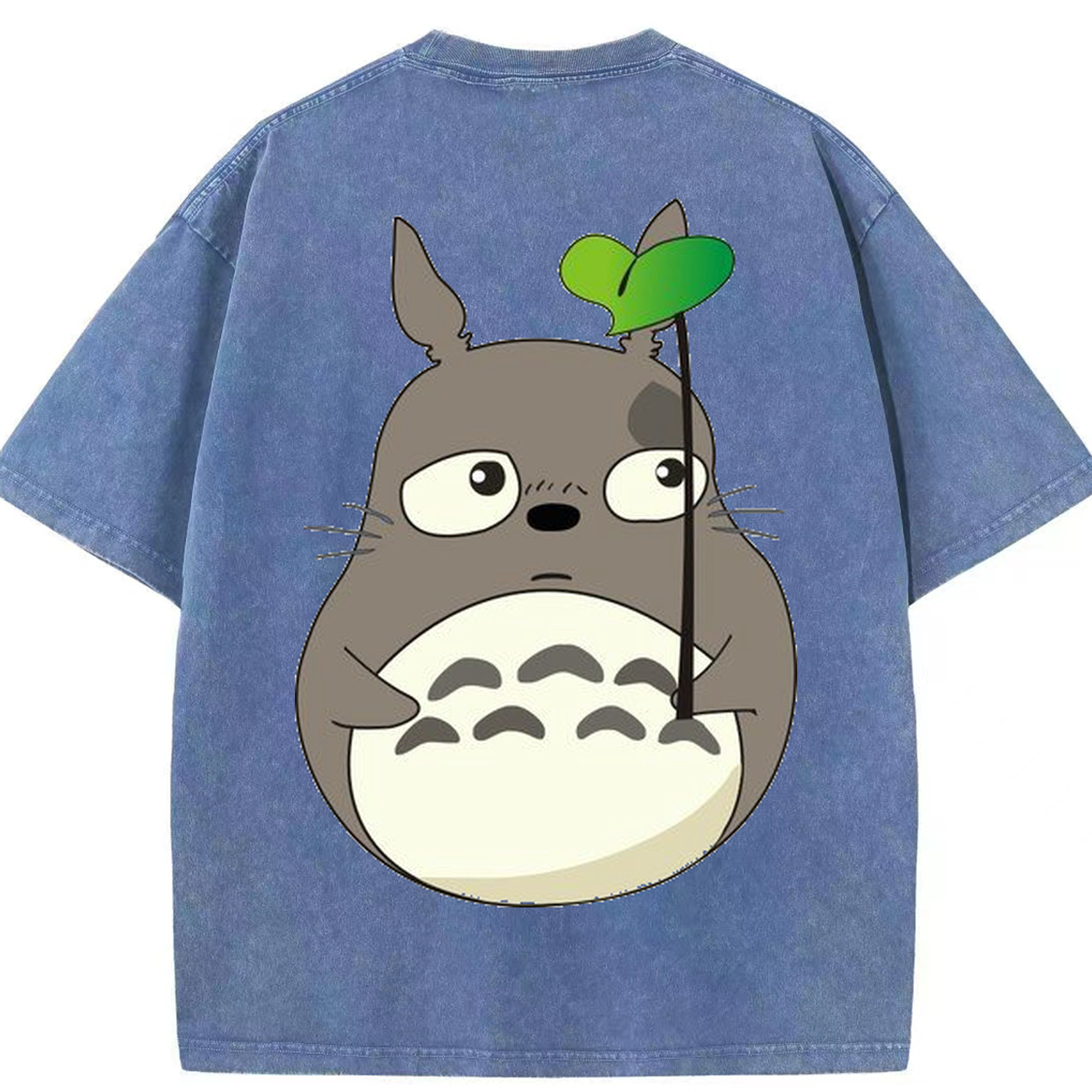 （画像用） となりのトトロ 草壁メイ 草壁サツキ My Neighbor Totoro Satsuki Kusakabe Mei Kusakabe 綿100% ヴィンテージ風 半袖Tシャツ（背面プリント）