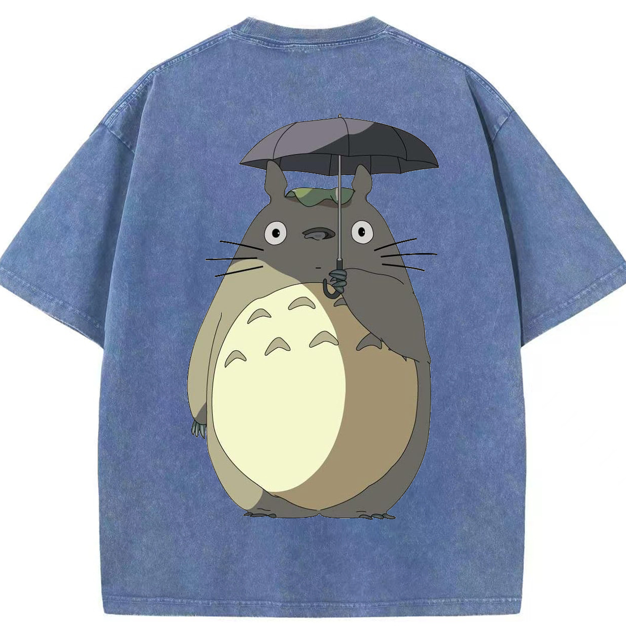 （画像用） となりのトトロ 草壁メイ 草壁サツキ My Neighbor Totoro Satsuki Kusakabe Mei Kusakabe 綿100% ヴィンテージ風 半袖Tシャツ（背面プリント）