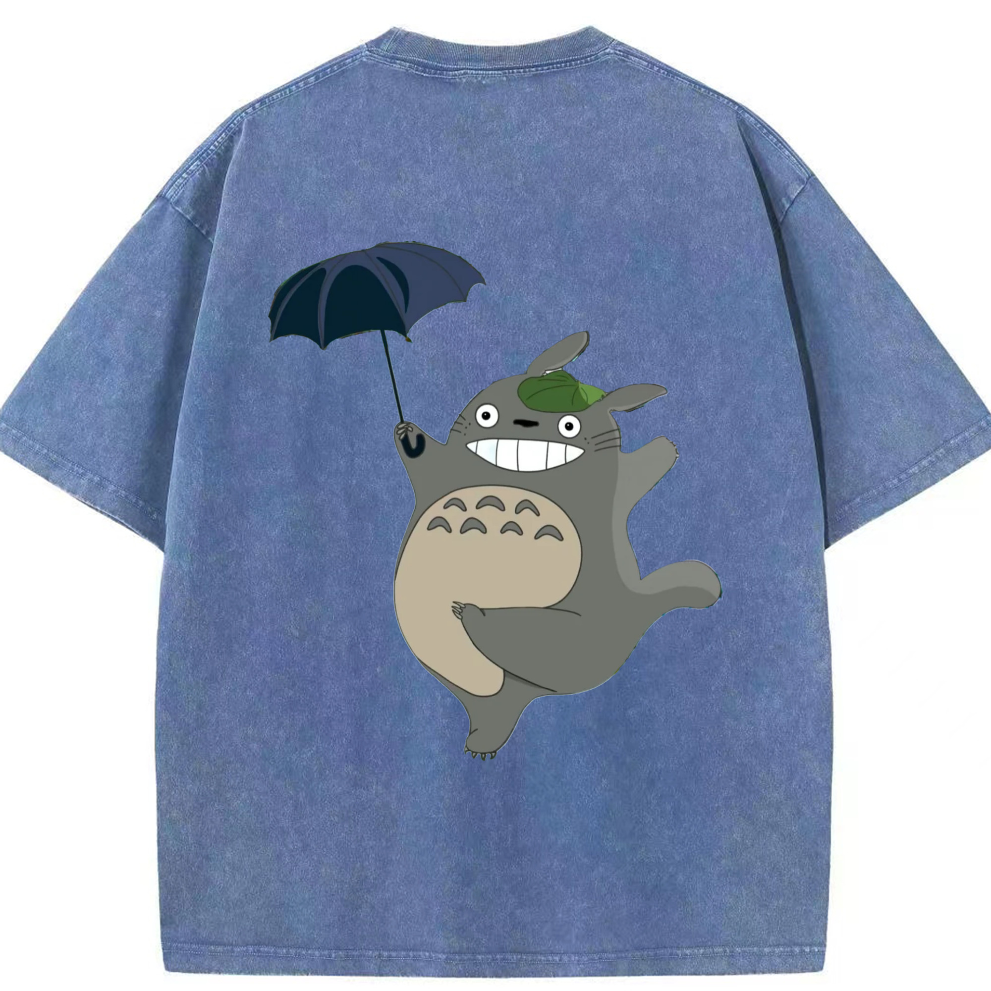 （画像用） となりのトトロ 草壁メイ 草壁サツキ My Neighbor Totoro Satsuki Kusakabe Mei Kusakabe 綿100% ヴィンテージ風 半袖Tシャツ（背面プリント）