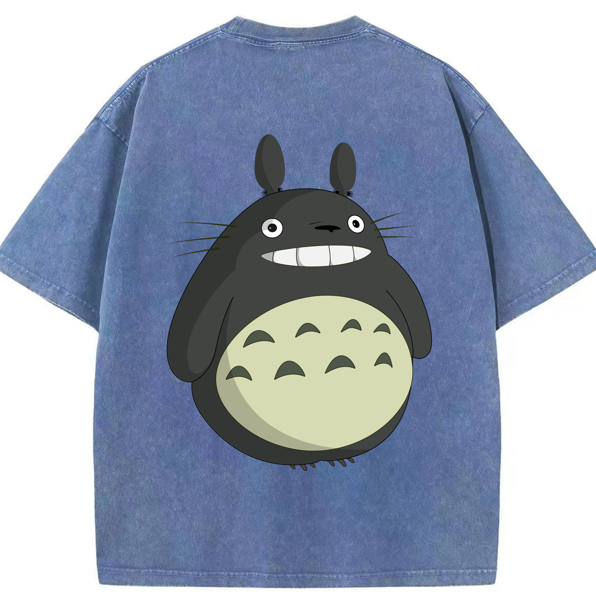 （画像用） となりのトトロ 草壁メイ 草壁サツキ My Neighbor Totoro Satsuki Kusakabe Mei Kusakabe 綿100% ヴィンテージ風 半袖Tシャツ（背面プリント）
