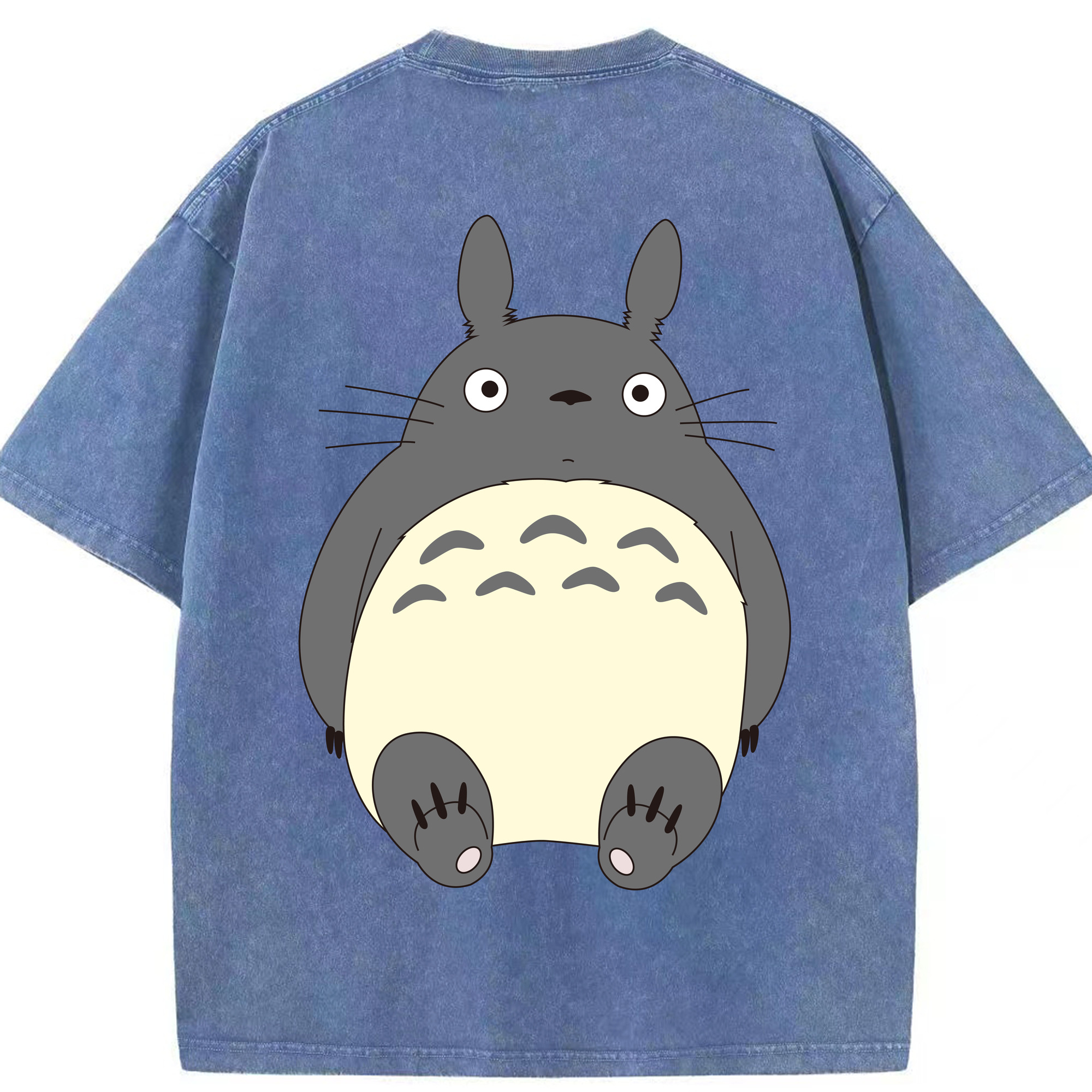（画像用） となりのトトロ 草壁メイ 草壁サツキ My Neighbor Totoro Satsuki Kusakabe Mei Kusakabe 綿100% ヴィンテージ風 半袖Tシャツ（背面プリント）