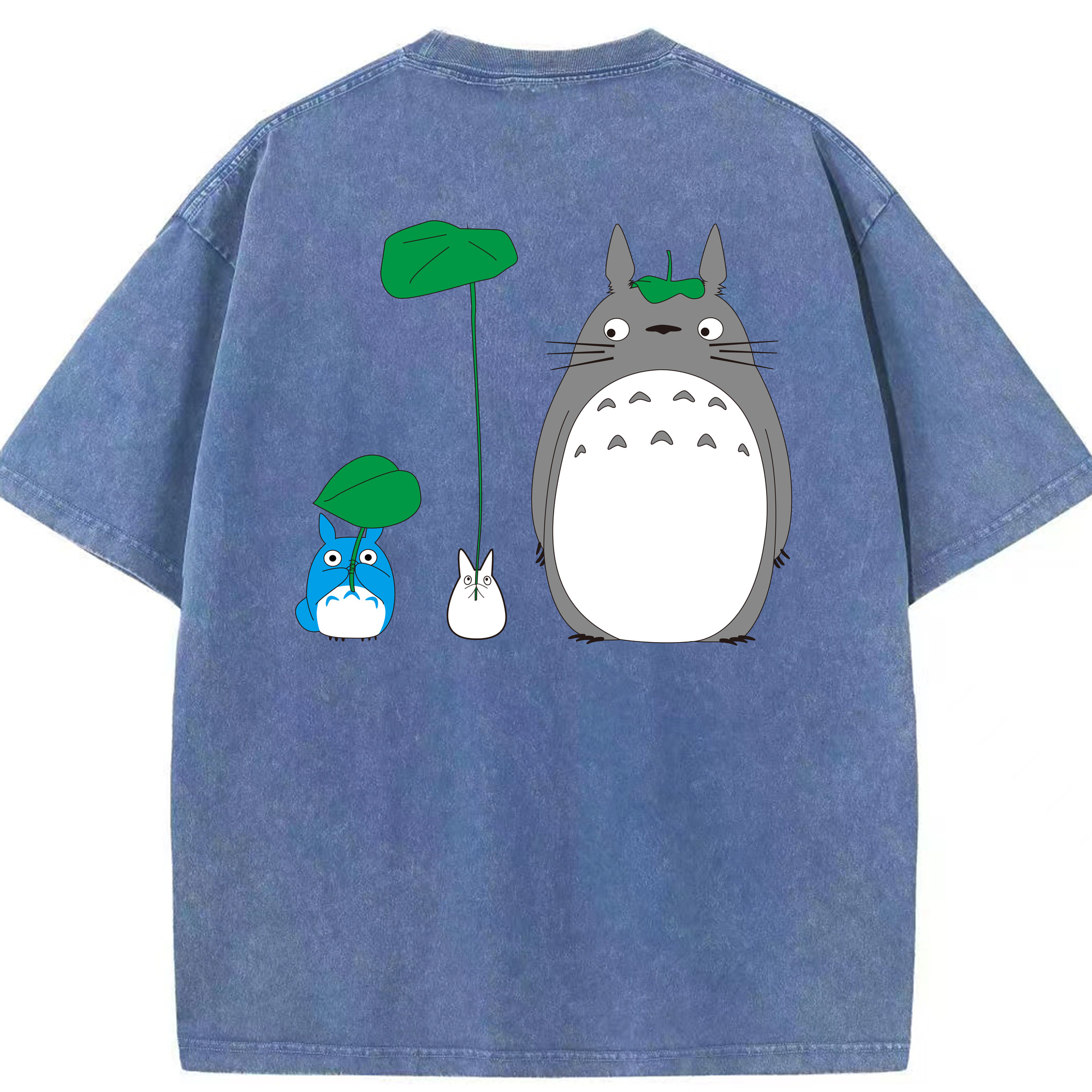 （画像用） となりのトトロ 草壁メイ 草壁サツキ My Neighbor Totoro Satsuki Kusakabe Mei Kusakabe 綿100% ヴィンテージ風 半袖Tシャツ（背面プリント）