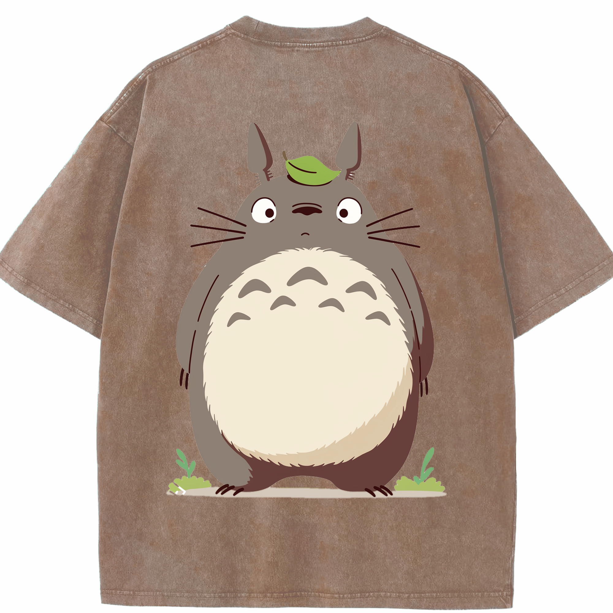 （画像用） となりのトトロ 草壁メイ 草壁サツキ My Neighbor Totoro Satsuki Kusakabe Mei Kusakabe 綿100% ヴィンテージ風 半袖Tシャツ（背面プリント）