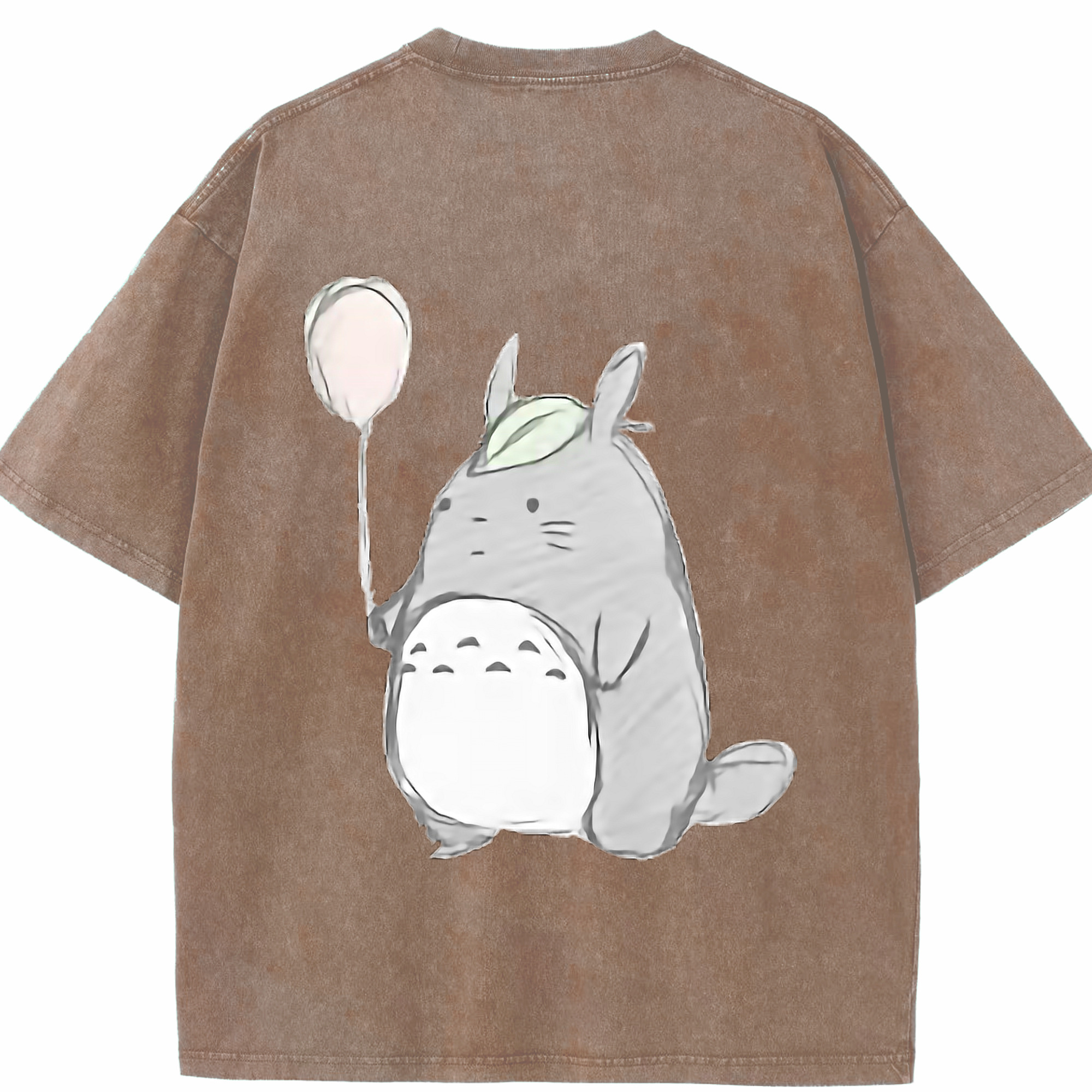 （画像用） となりのトトロ 草壁メイ 草壁サツキ My Neighbor Totoro Satsuki Kusakabe Mei Kusakabe 綿100% ヴィンテージ風 半袖Tシャツ（背面プリント）