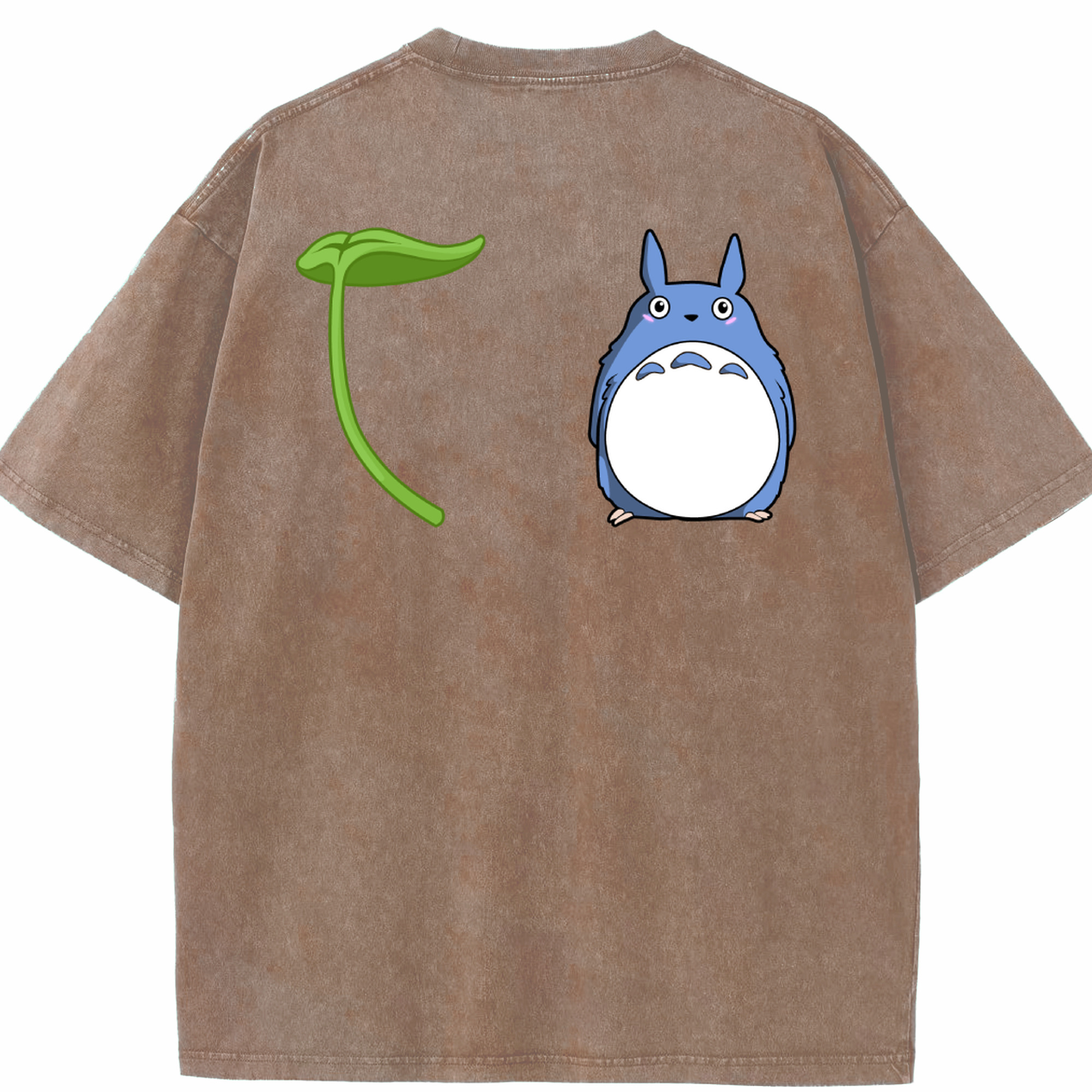 （画像用） となりのトトロ 草壁メイ 草壁サツキ My Neighbor Totoro Satsuki Kusakabe Mei Kusakabe 綿100% ヴィンテージ風 半袖Tシャツ（背面プリント）