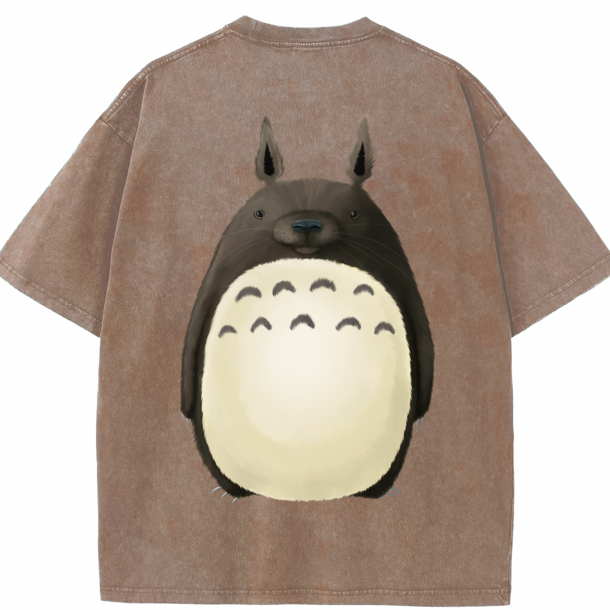 （画像用） となりのトトロ 草壁メイ 草壁サツキ My Neighbor Totoro Satsuki Kusakabe Mei Kusakabe 綿100% ヴィンテージ風 半袖Tシャツ（背面プリント）