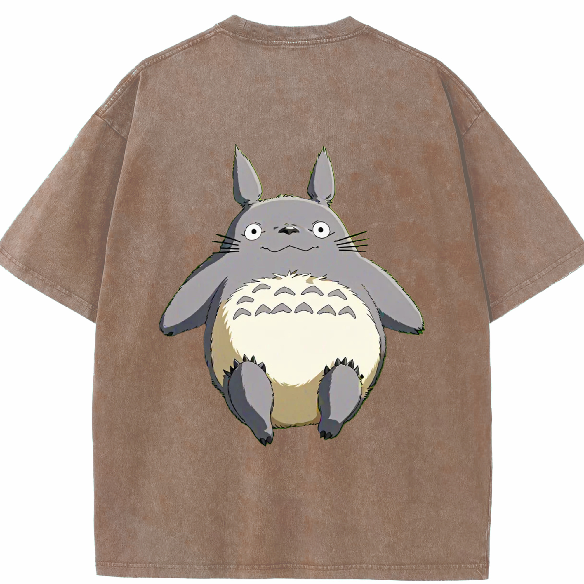 （画像用） となりのトトロ 草壁メイ 草壁サツキ My Neighbor Totoro Satsuki Kusakabe Mei Kusakabe 綿100% ヴィンテージ風 半袖Tシャツ（背面プリント）