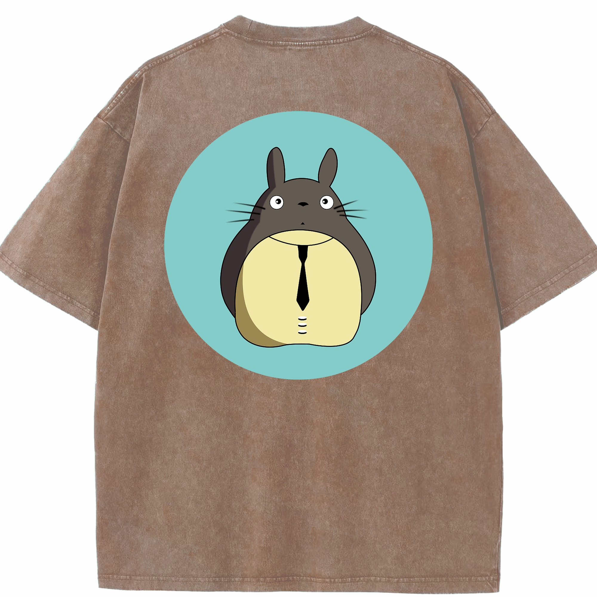 （画像用） となりのトトロ 草壁メイ 草壁サツキ My Neighbor Totoro Satsuki Kusakabe Mei Kusakabe 綿100% ヴィンテージ風 半袖Tシャツ（背面プリント）