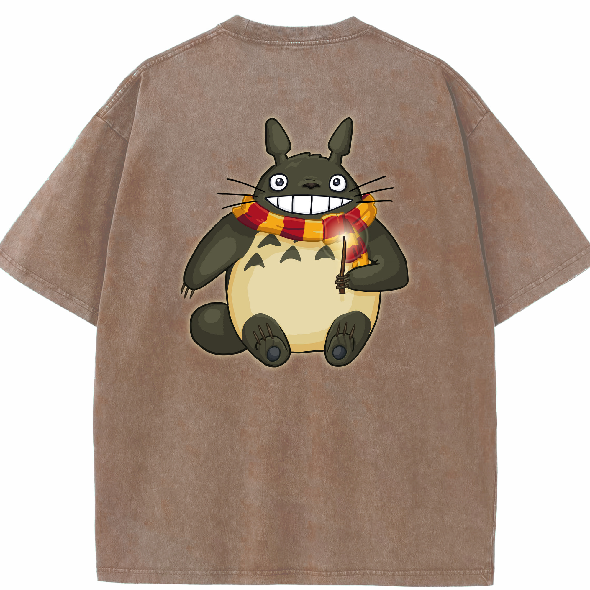 （画像用） となりのトトロ 草壁メイ 草壁サツキ My Neighbor Totoro Satsuki Kusakabe Mei Kusakabe 綿100% ヴィンテージ風 半袖Tシャツ（背面プリント）