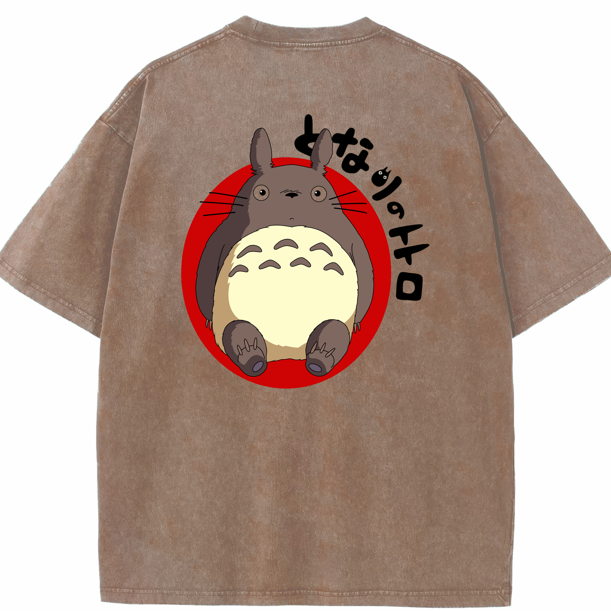 （画像用） となりのトトロ 草壁メイ 草壁サツキ My Neighbor Totoro Satsuki Kusakabe Mei Kusakabe 綿100% ヴィンテージ風 半袖Tシャツ（背面プリント）