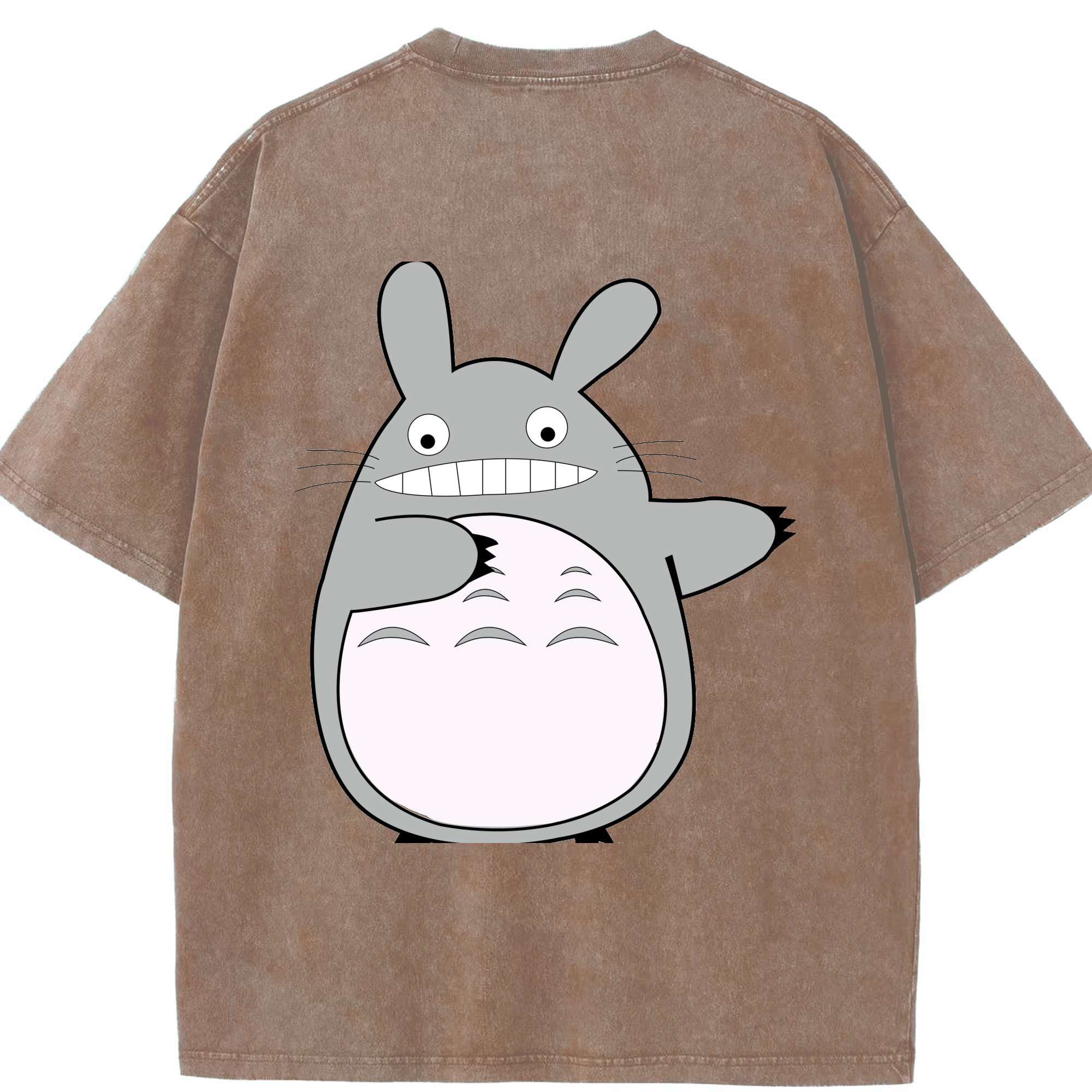 （画像用） となりのトトロ 草壁メイ 草壁サツキ My Neighbor Totoro Satsuki Kusakabe Mei Kusakabe 綿100% ヴィンテージ風 半袖Tシャツ（背面プリント）