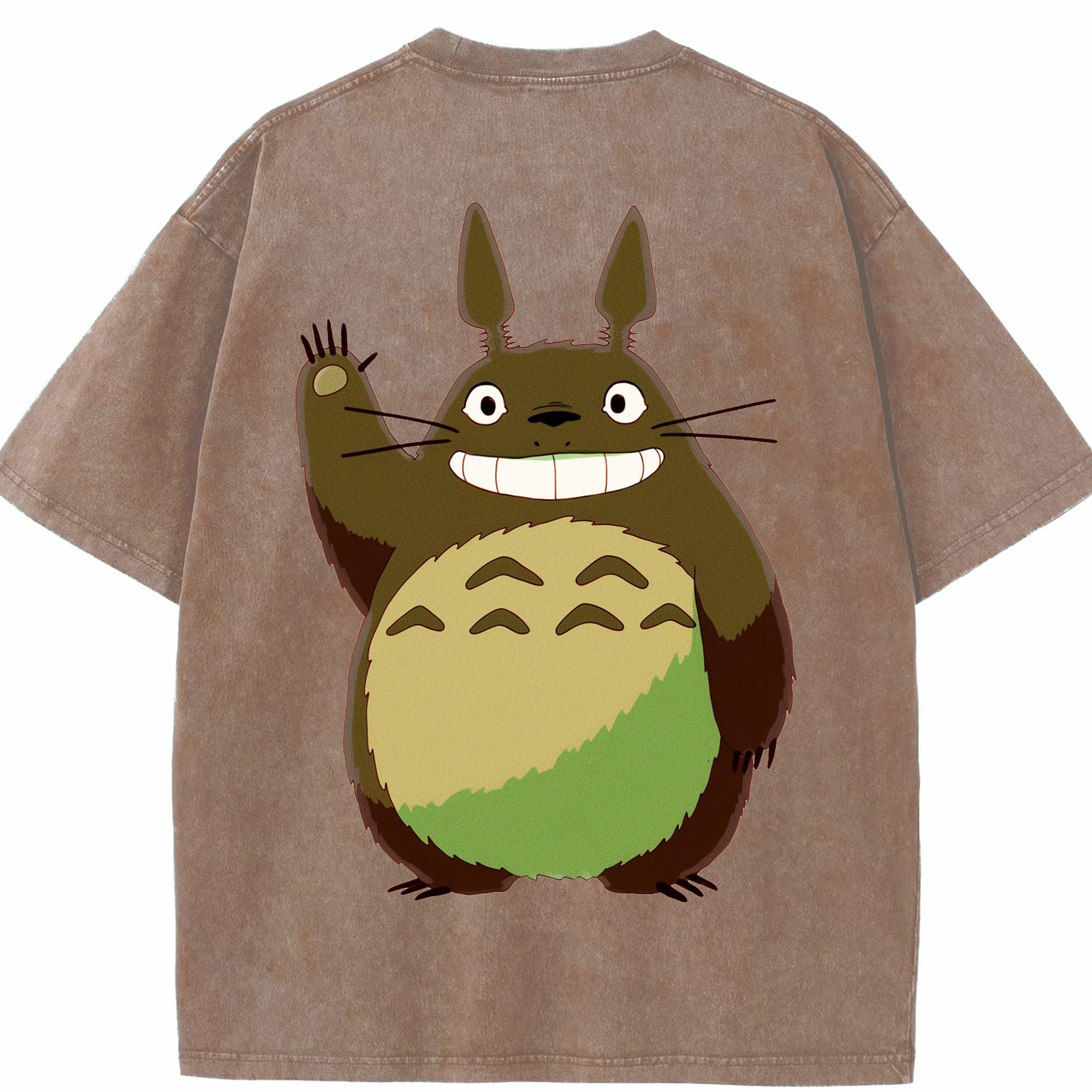 （画像用） となりのトトロ 草壁メイ 草壁サツキ My Neighbor Totoro Satsuki Kusakabe Mei Kusakabe 綿100% ヴィンテージ風 半袖Tシャツ（背面プリント）