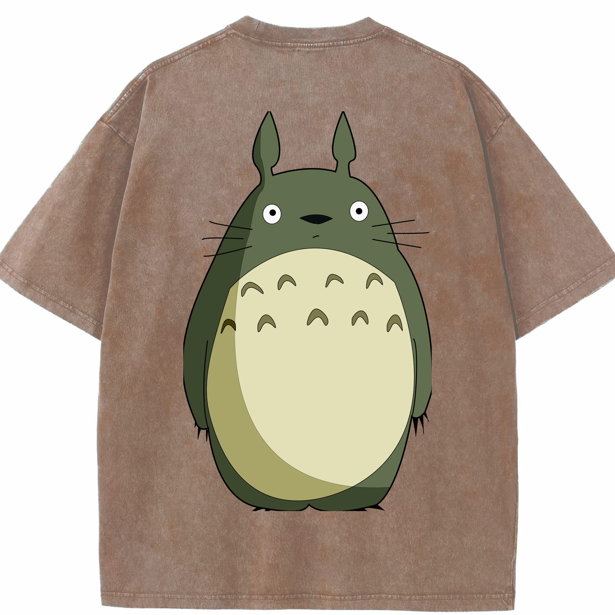 （画像用） となりのトトロ 草壁メイ 草壁サツキ My Neighbor Totoro Satsuki Kusakabe Mei Kusakabe 綿100% ヴィンテージ風 半袖Tシャツ（背面プリント）