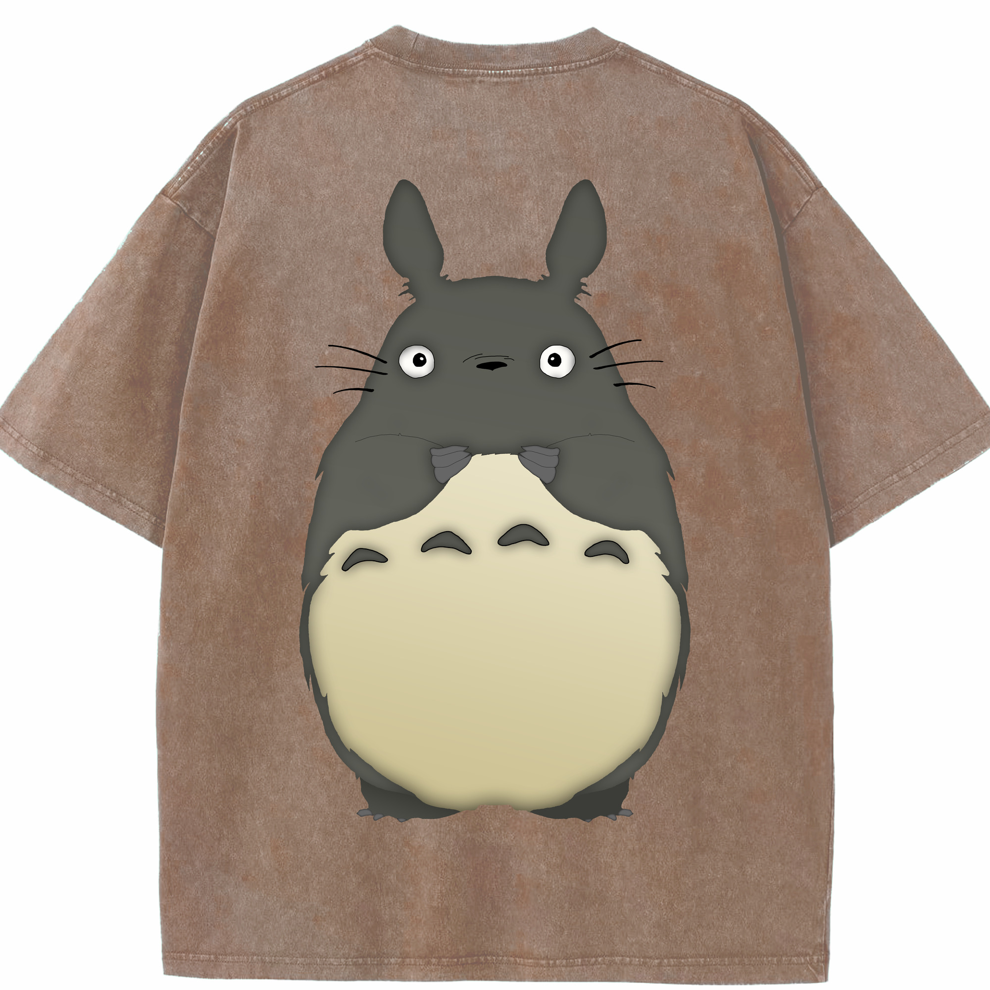 （画像用） となりのトトロ 草壁メイ 草壁サツキ My Neighbor Totoro Satsuki Kusakabe Mei Kusakabe 綿100% ヴィンテージ風 半袖Tシャツ（背面プリント）