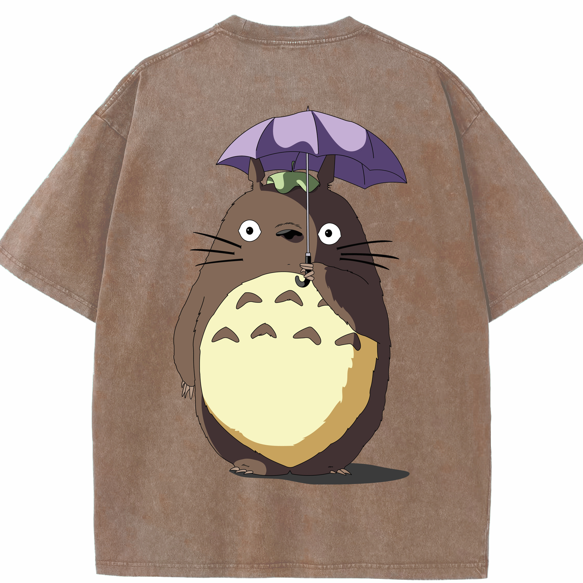 （画像用） となりのトトロ 草壁メイ 草壁サツキ My Neighbor Totoro Satsuki Kusakabe Mei Kusakabe 綿100% ヴィンテージ風 半袖Tシャツ（背面プリント）
