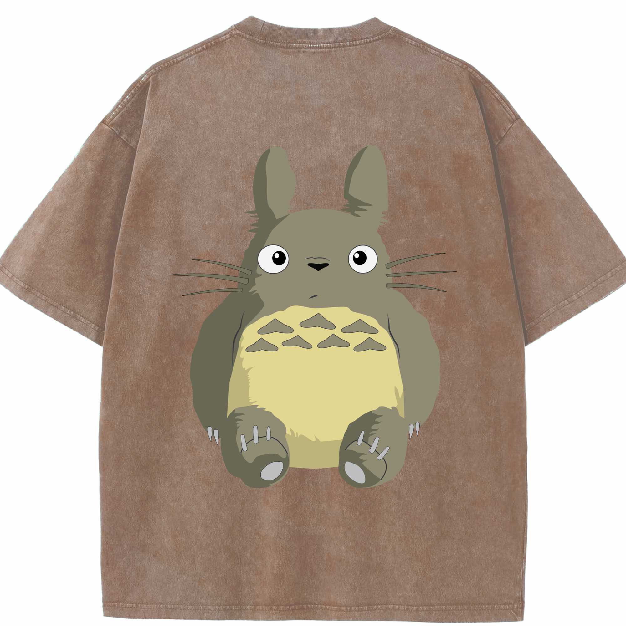 （画像用） となりのトトロ 草壁メイ 草壁サツキ My Neighbor Totoro Satsuki Kusakabe Mei Kusakabe 綿100% ヴィンテージ風 半袖Tシャツ（背面プリント）