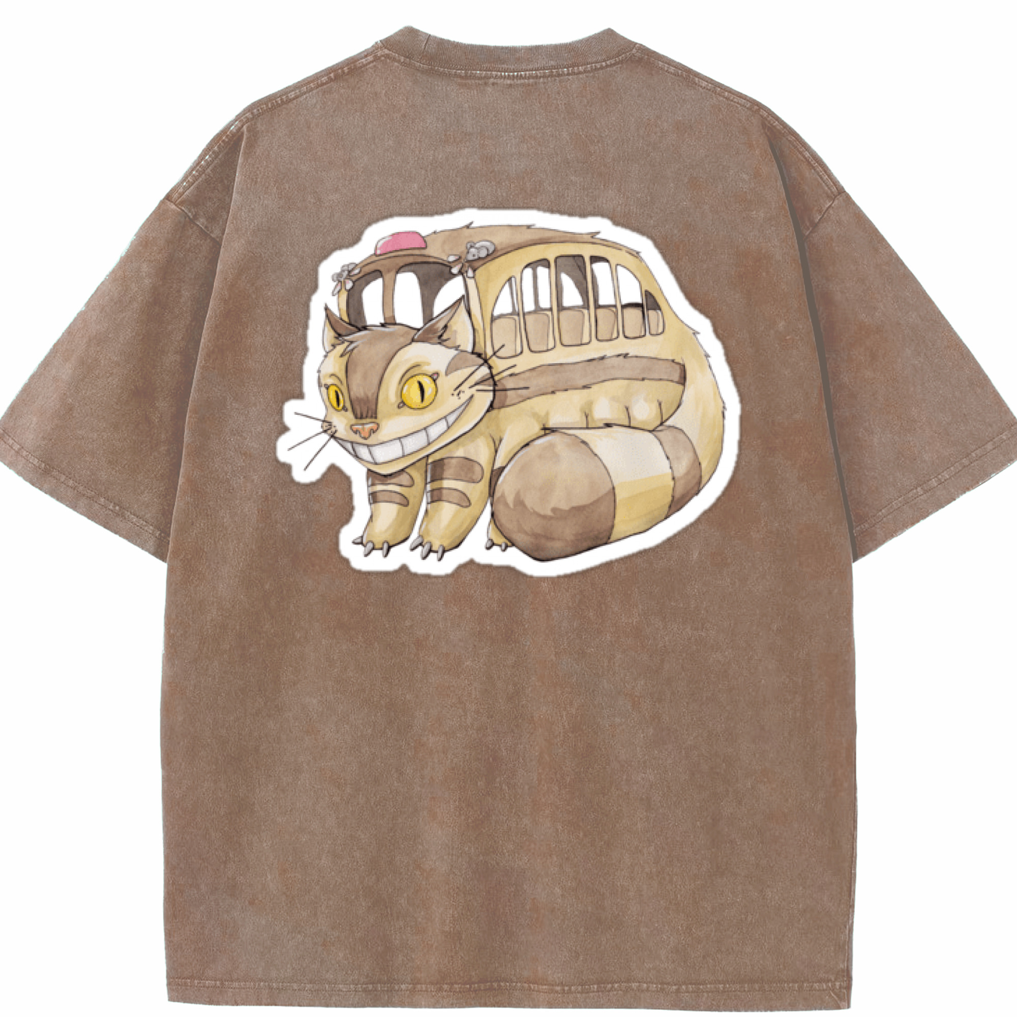 （画像用） となりのトトロ 草壁メイ 草壁サツキ My Neighbor Totoro Satsuki Kusakabe Mei Kusakabe 綿100% ヴィンテージ風 半袖Tシャツ（背面プリント）