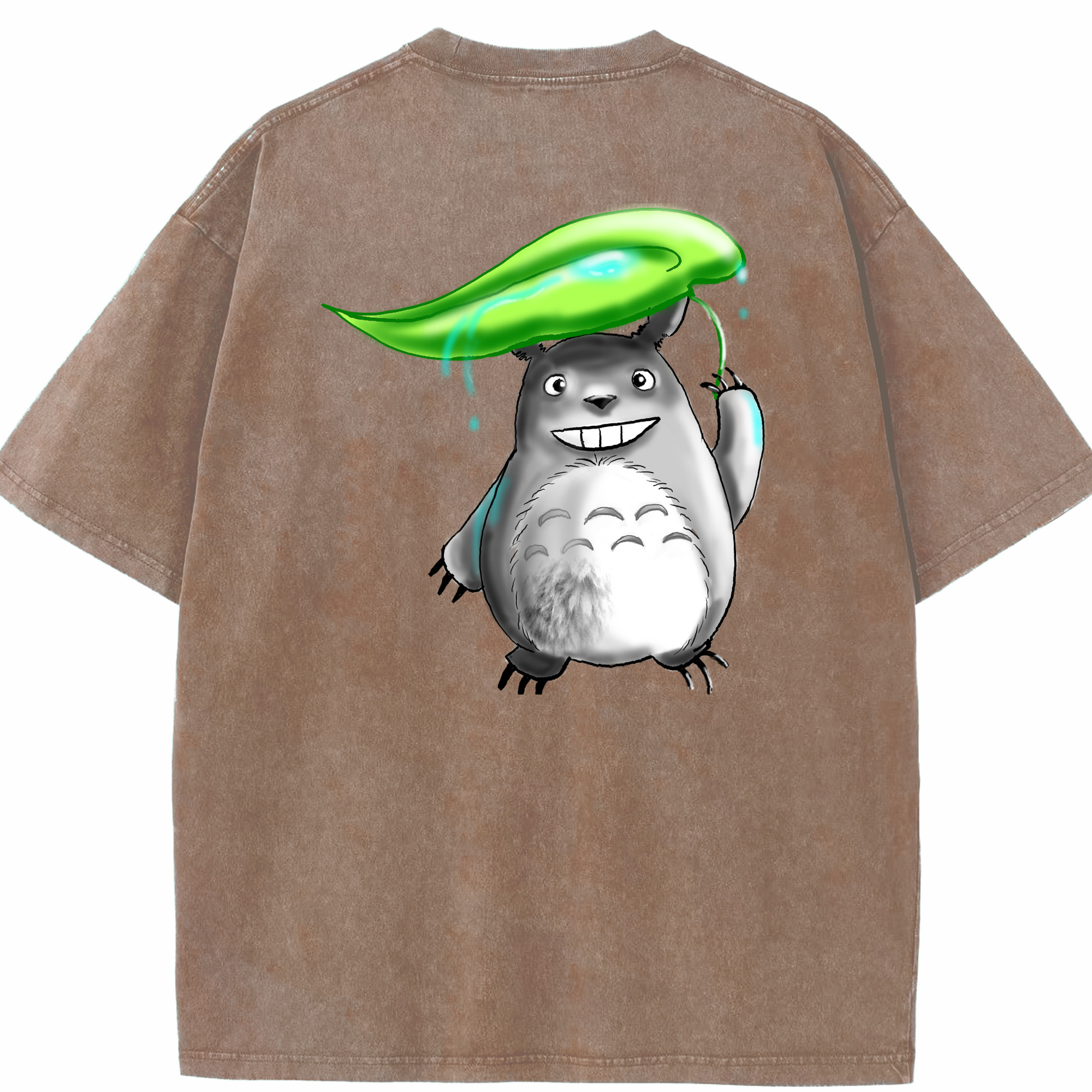 （画像用） となりのトトロ 草壁メイ 草壁サツキ My Neighbor Totoro Satsuki Kusakabe Mei Kusakabe 綿100% ヴィンテージ風 半袖Tシャツ（背面プリント）