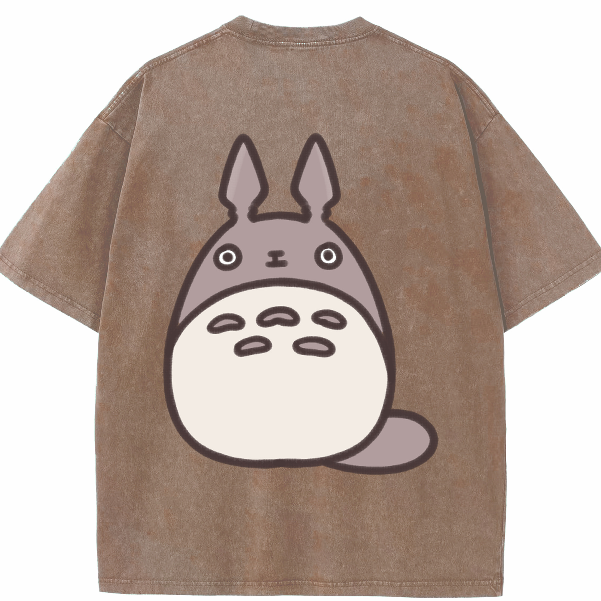 （画像用） となりのトトロ 草壁メイ 草壁サツキ My Neighbor Totoro Satsuki Kusakabe Mei Kusakabe 綿100% ヴィンテージ風 半袖Tシャツ（背面プリント）