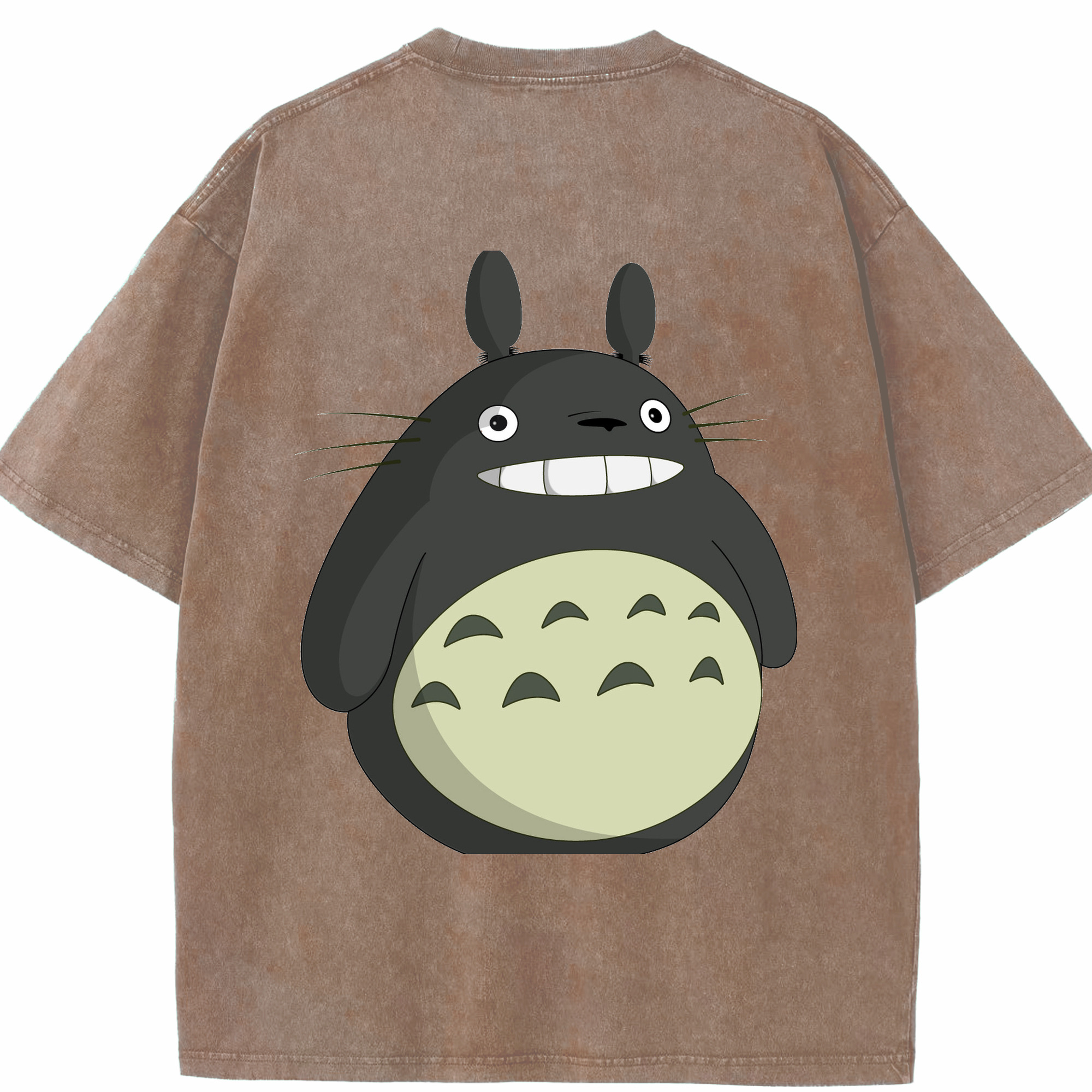 （画像用） となりのトトロ 草壁メイ 草壁サツキ My Neighbor Totoro Satsuki Kusakabe Mei Kusakabe 綿100% ヴィンテージ風 半袖Tシャツ（背面プリント）