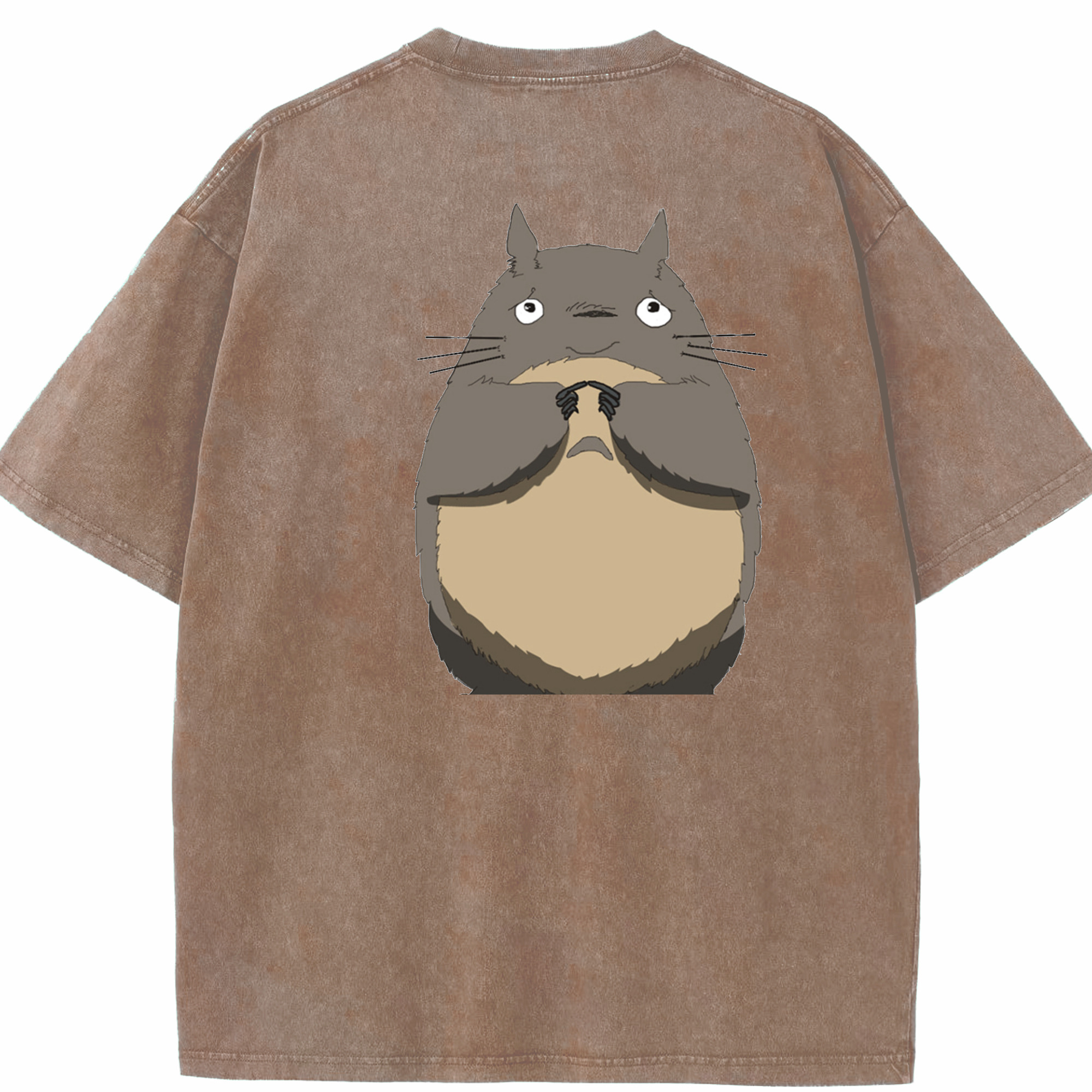（画像用） となりのトトロ 草壁メイ 草壁サツキ My Neighbor Totoro Satsuki Kusakabe Mei Kusakabe 綿100% ヴィンテージ風 半袖Tシャツ（背面プリント）