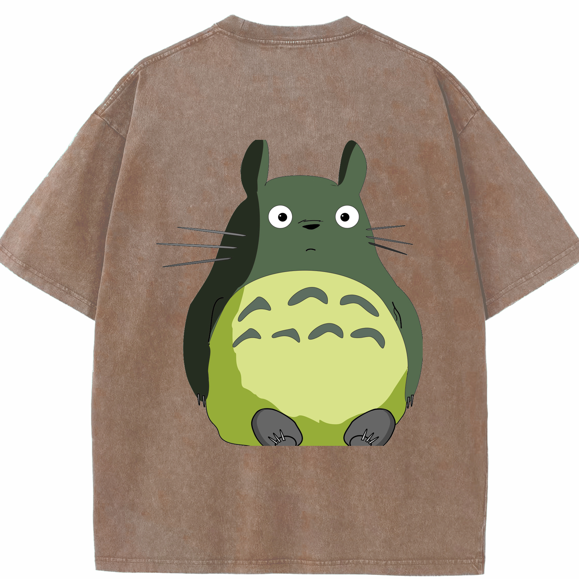 （画像用） となりのトトロ 草壁メイ 草壁サツキ My Neighbor Totoro Satsuki Kusakabe Mei Kusakabe 綿100% ヴィンテージ風 半袖Tシャツ（背面プリント）