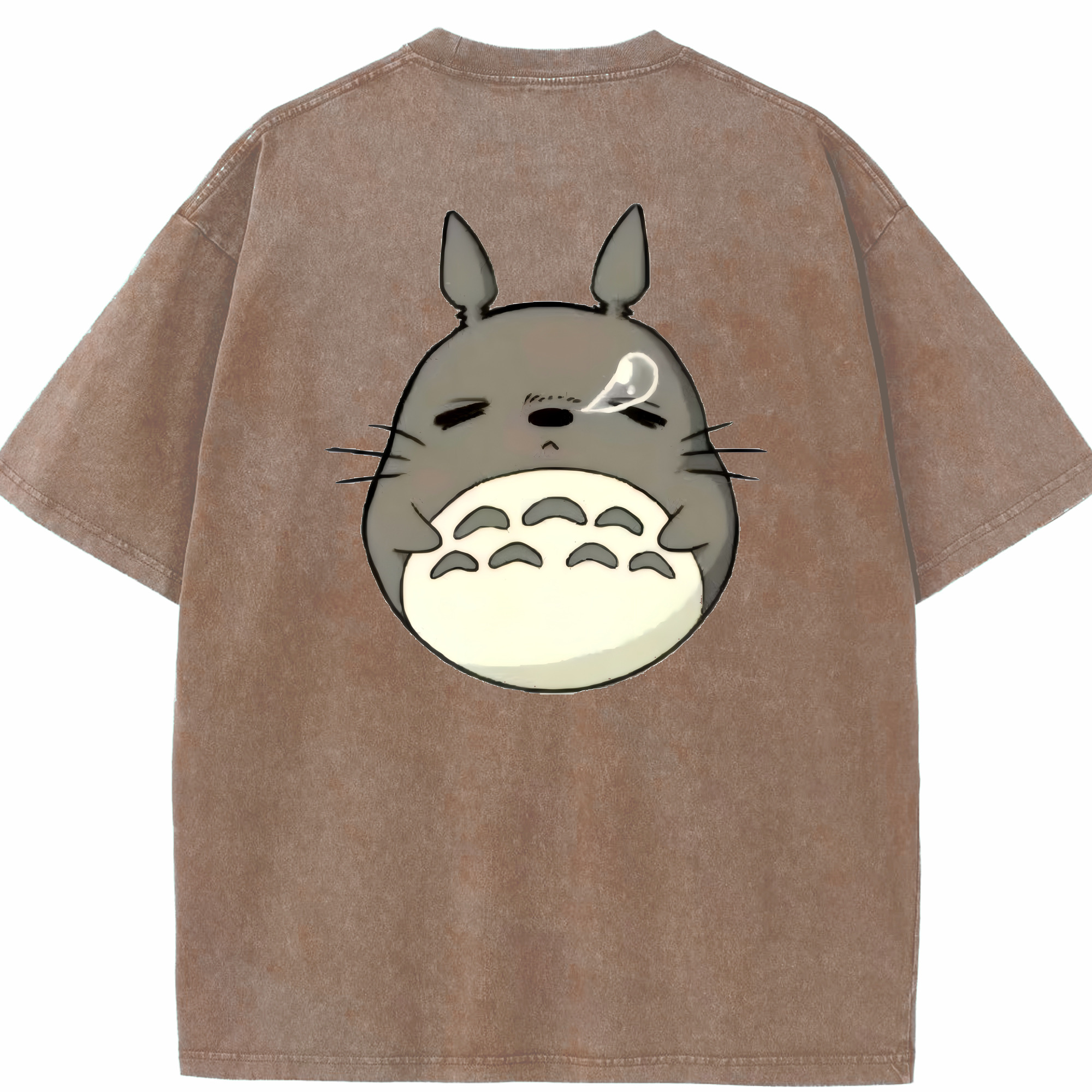 （画像用） となりのトトロ 草壁メイ 草壁サツキ My Neighbor Totoro Satsuki Kusakabe Mei Kusakabe 綿100% ヴィンテージ風 半袖Tシャツ（背面プリント）