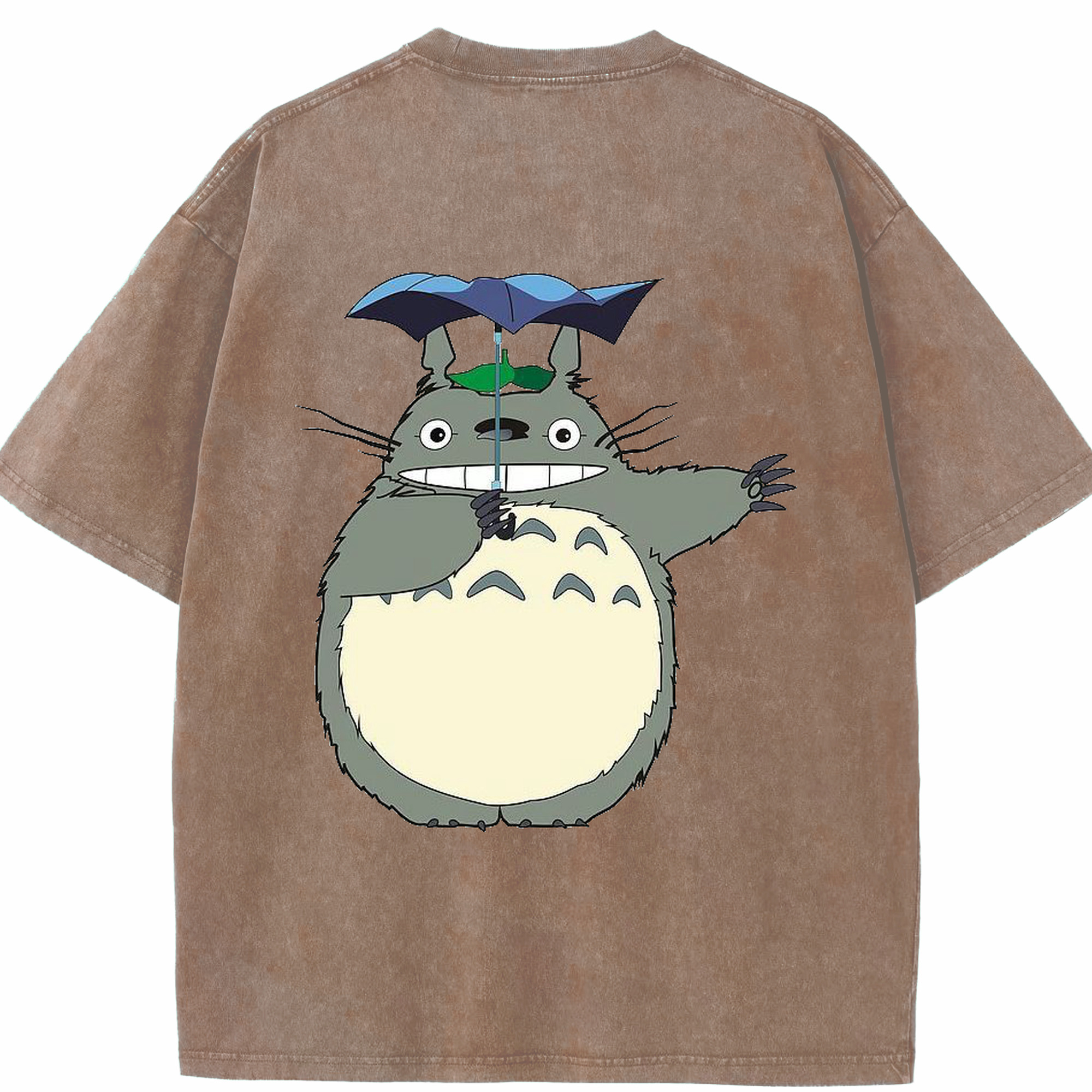 （画像用） となりのトトロ 草壁メイ 草壁サツキ My Neighbor Totoro Satsuki Kusakabe Mei Kusakabe 綿100% ヴィンテージ風 半袖Tシャツ（背面プリント）