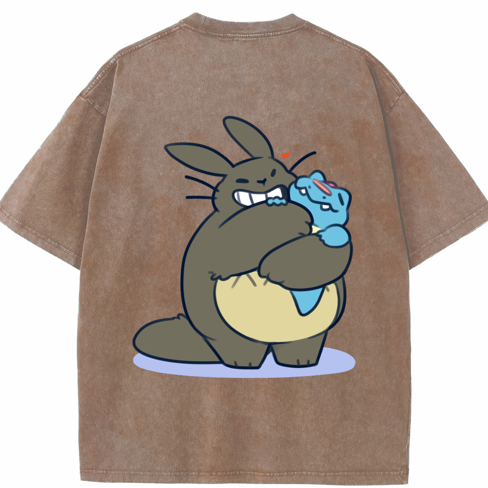（画像用） となりのトトロ 草壁メイ 草壁サツキ My Neighbor Totoro Satsuki Kusakabe Mei Kusakabe 綿100% ヴィンテージ風 半袖Tシャツ（背面プリント）